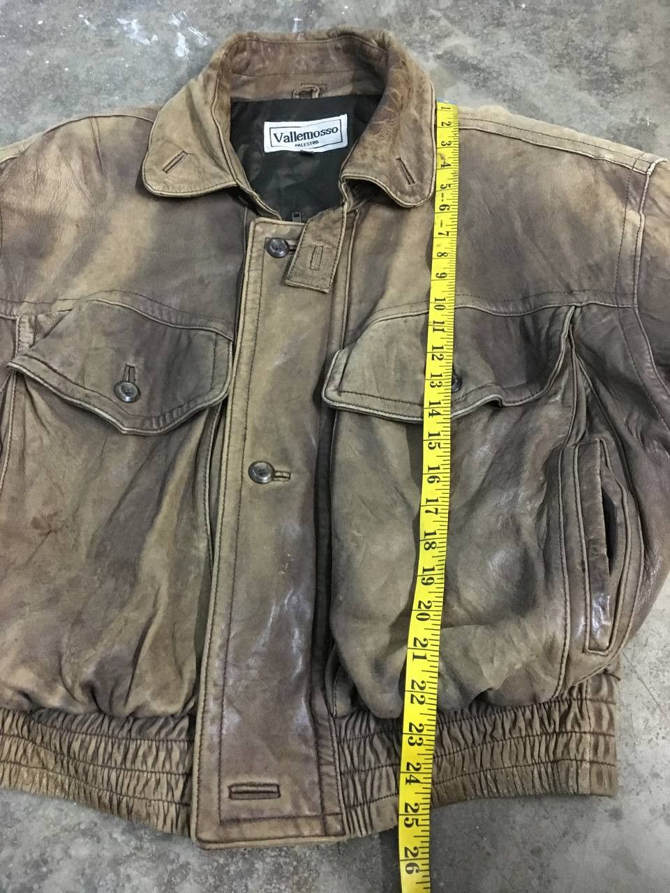 Vintage Vintage Vallemosso Bomber Leather Jacket Size US M / EU 48-50 / 2 - 20 Thumbnail