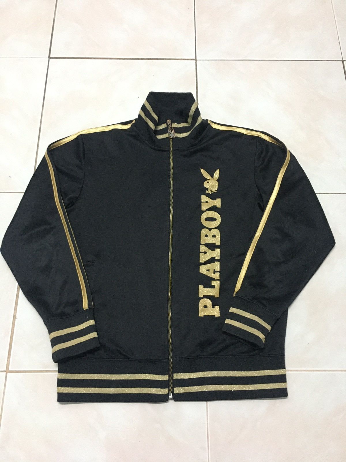 Japanese Brand × Playboy × Vintage Playboy big logo jacket zipper Size US L / EU 52-54 / 3 - 2 Thumbnail