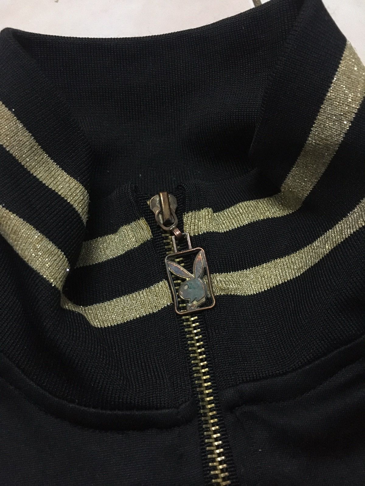 Japanese Brand × Playboy × Vintage Playboy big logo jacket zipper Size US L / EU 52-54 / 3 - 4 Thumbnail