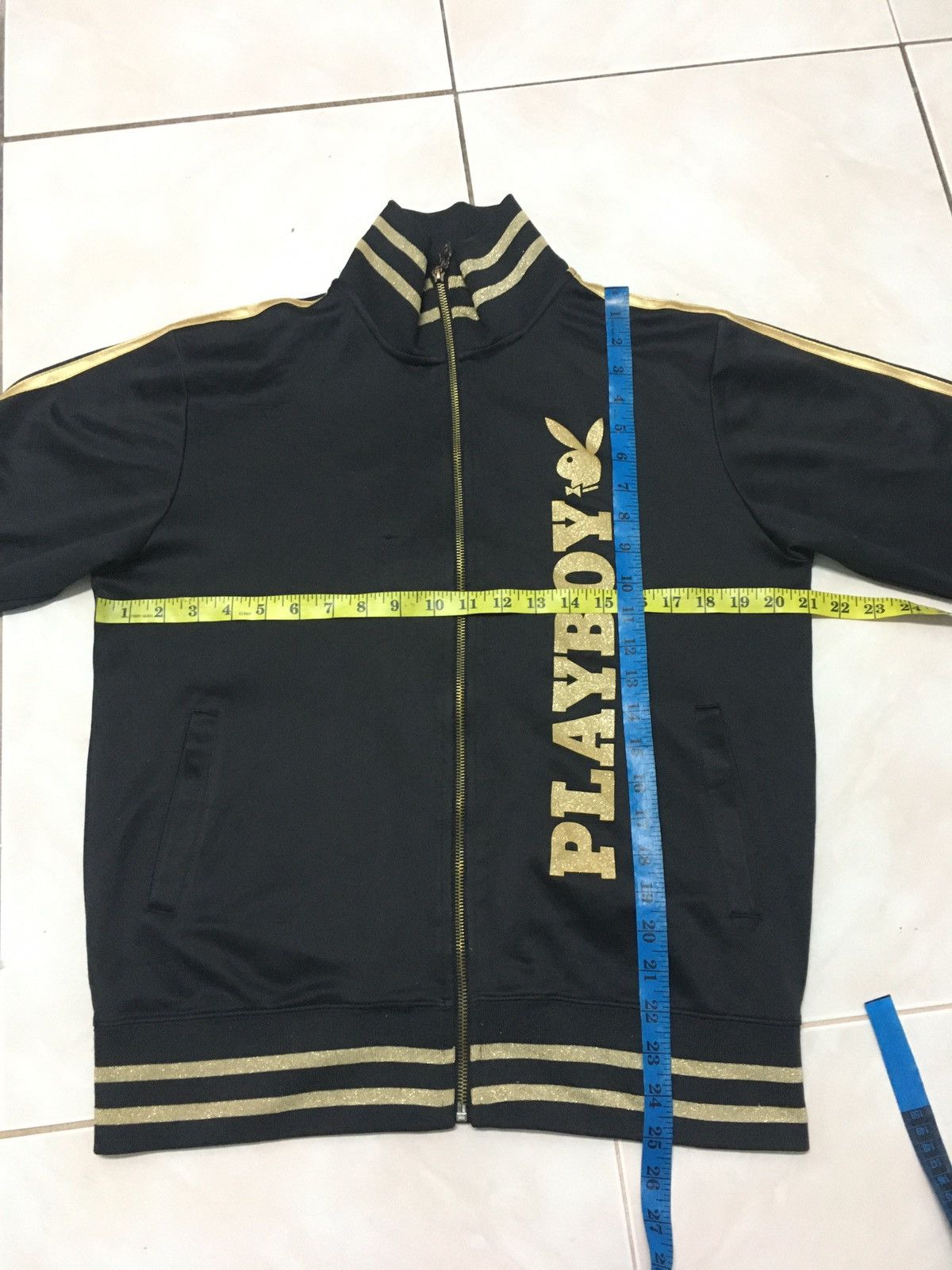 Japanese Brand × Playboy × Vintage Playboy big logo jacket zipper Size US L / EU 52-54 / 3 - 12 Thumbnail
