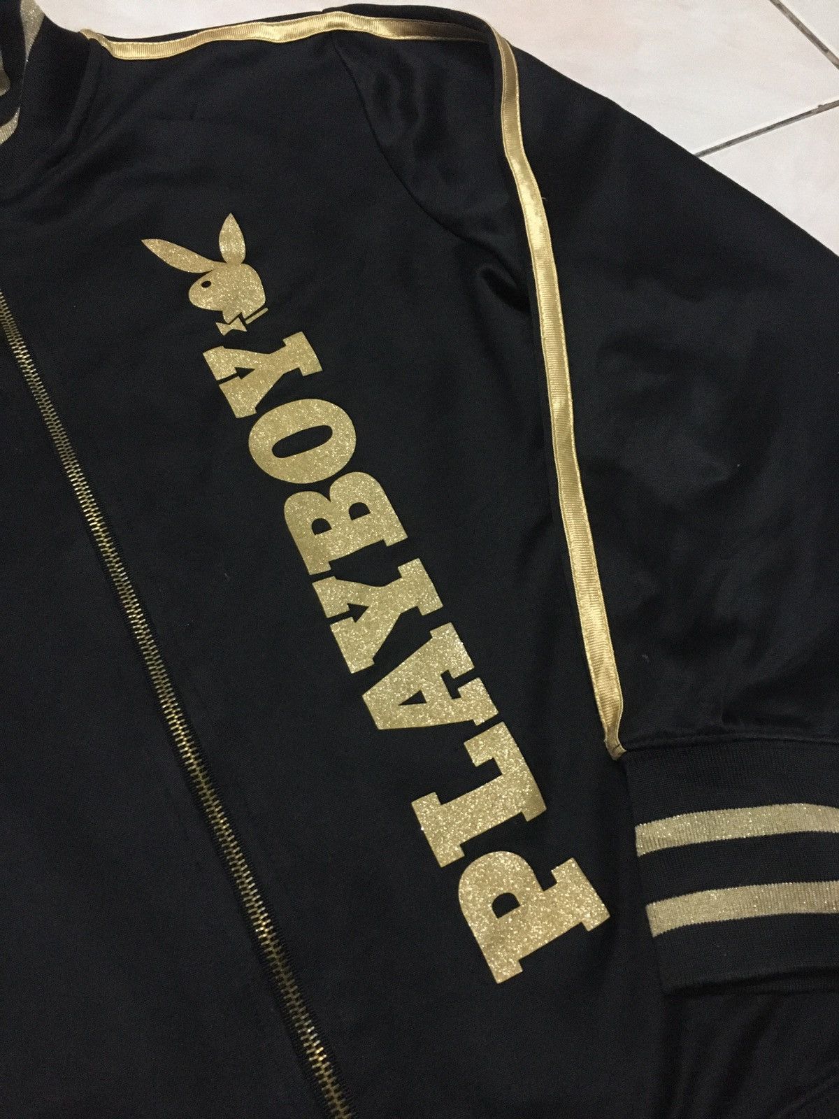 Japanese Brand × Playboy × Vintage Playboy big logo jacket zipper Size US L / EU 52-54 / 3 - 3 Thumbnail