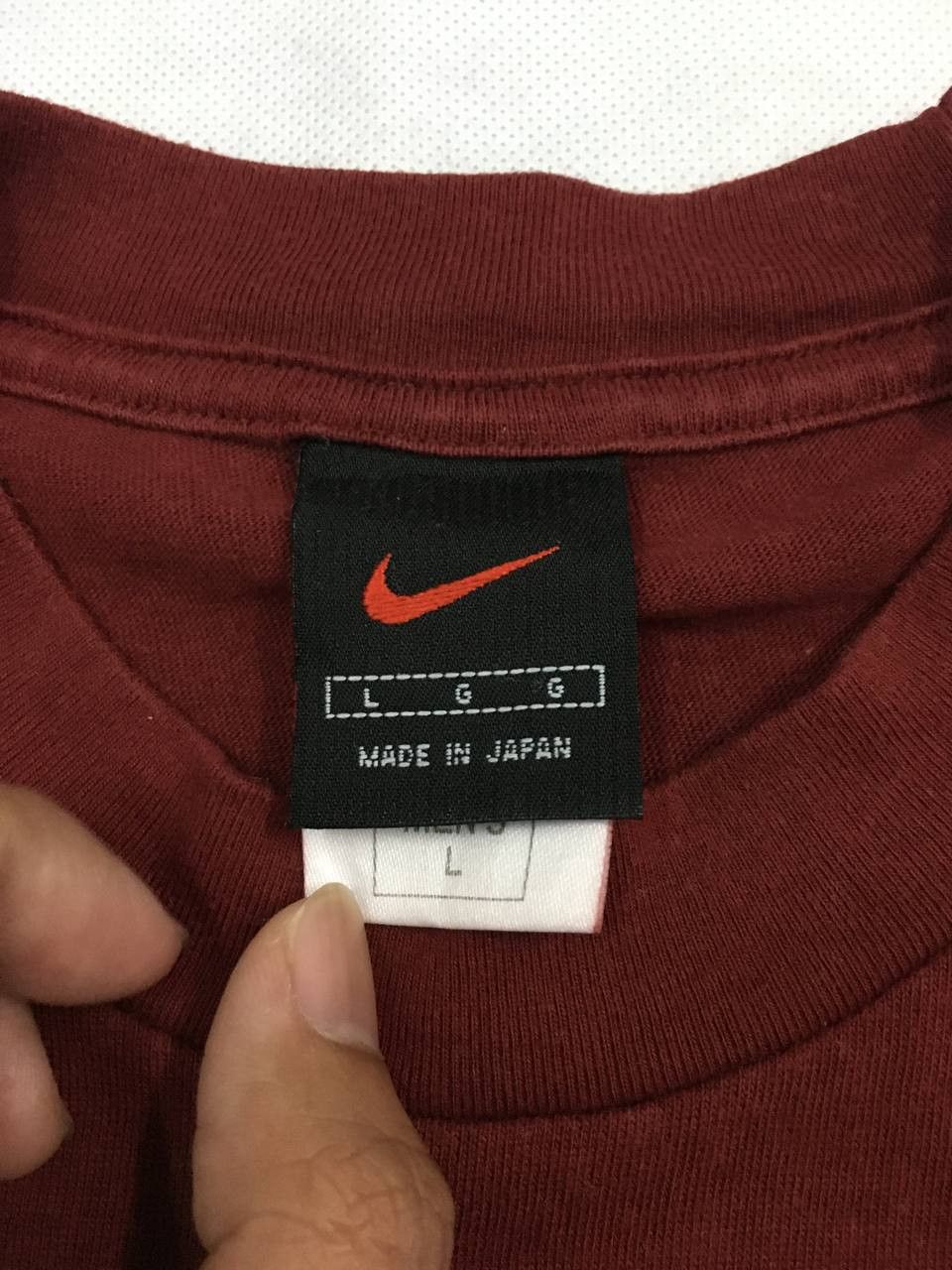 Nike × Vintage Vintage 00 Nike Relay Marathon Center Swoosh Tee Size US L / EU 52-54 / 3 - 6 Thumbnail