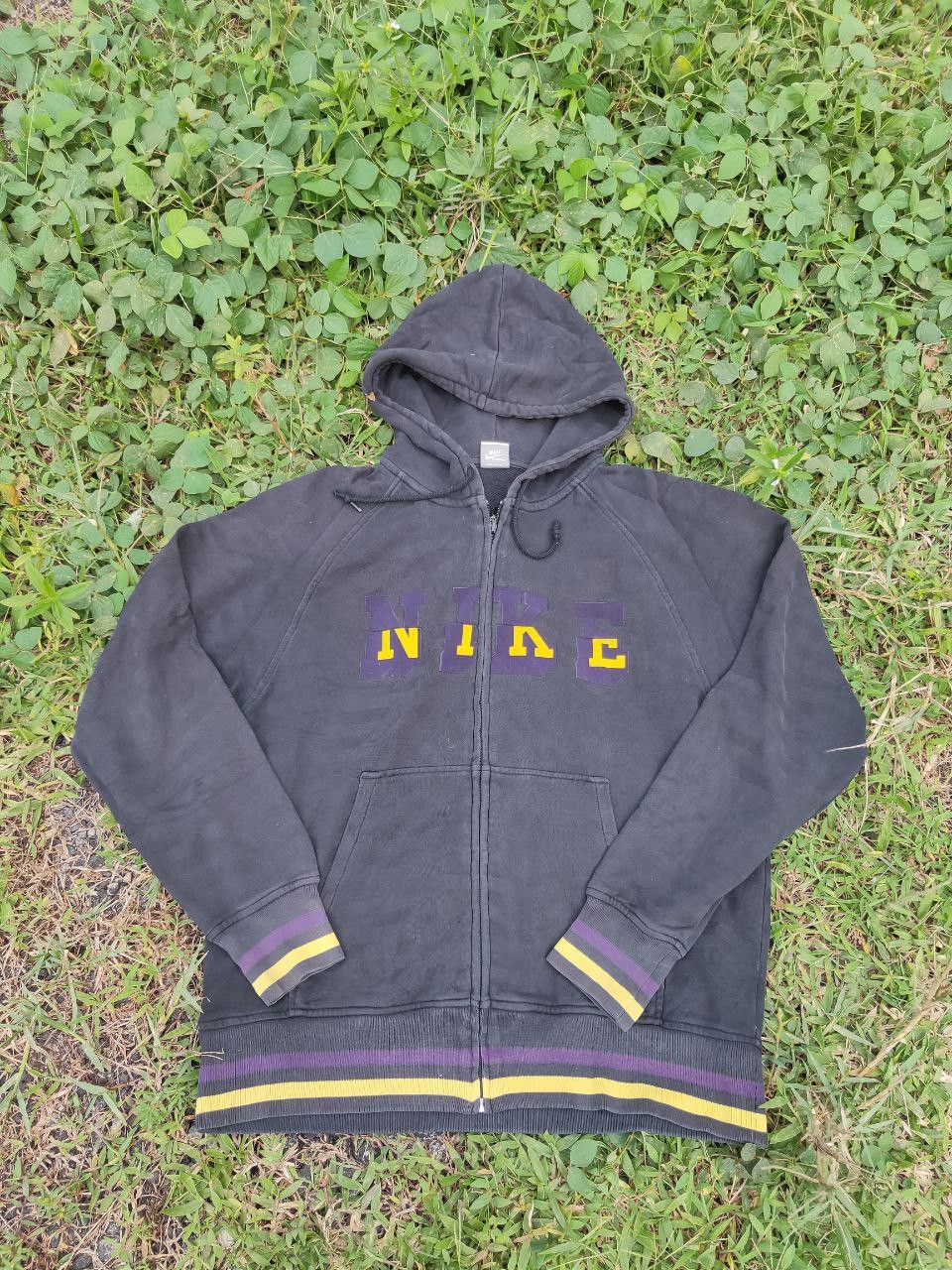 Nike × Vintage Vintage Nike Spell Out Hoodie Size US XL / EU 56 / 4 - 1 Thumbnail