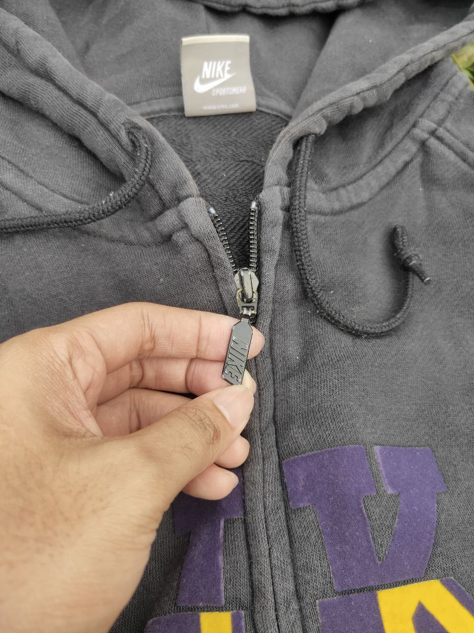 Nike × Vintage Vintage Nike Spell Out Hoodie Size US XL / EU 56 / 4 - 7 Thumbnail