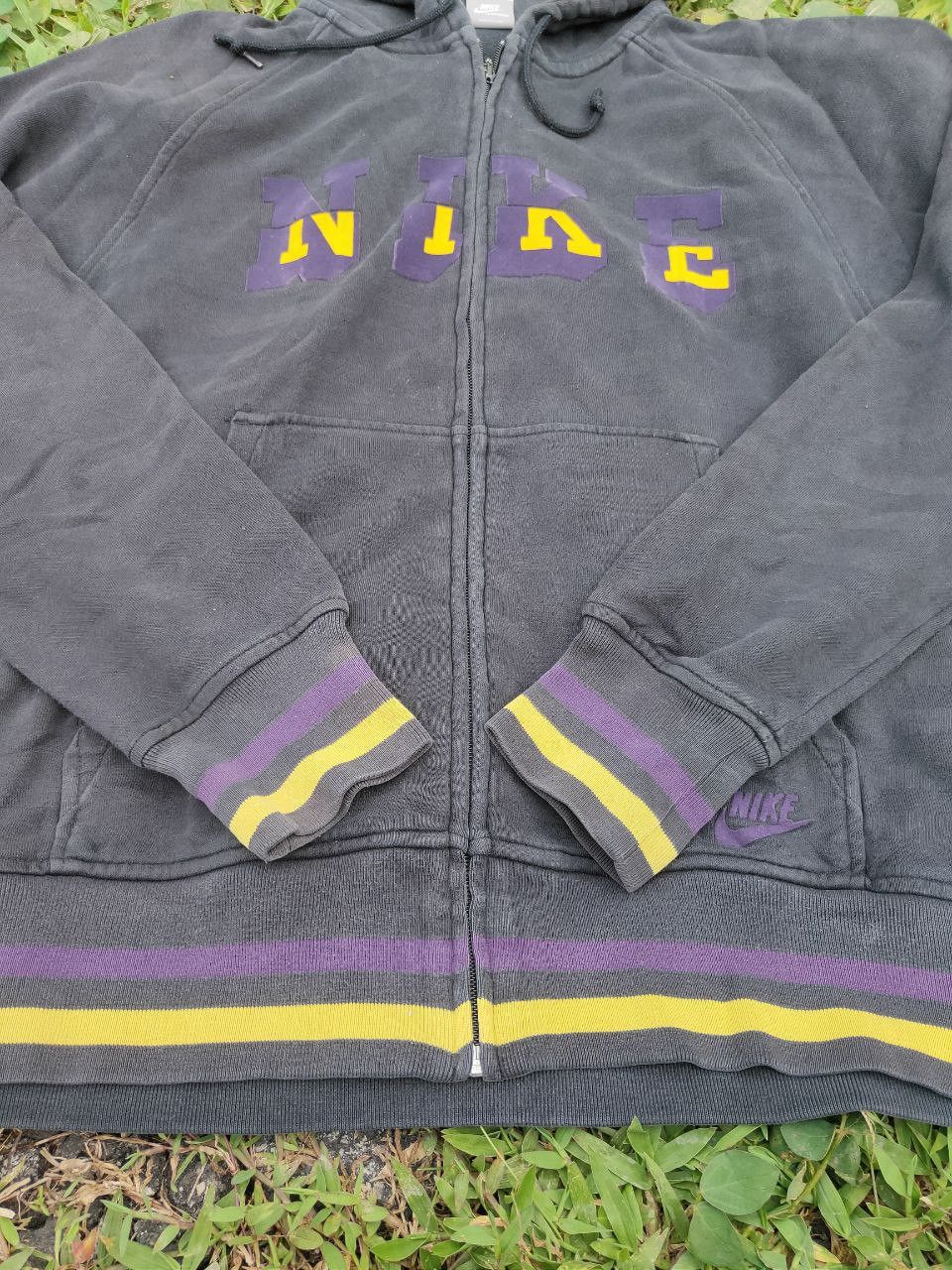 Nike × Vintage Vintage Nike Spell Out Hoodie Size US XL / EU 56 / 4 - 3 Thumbnail