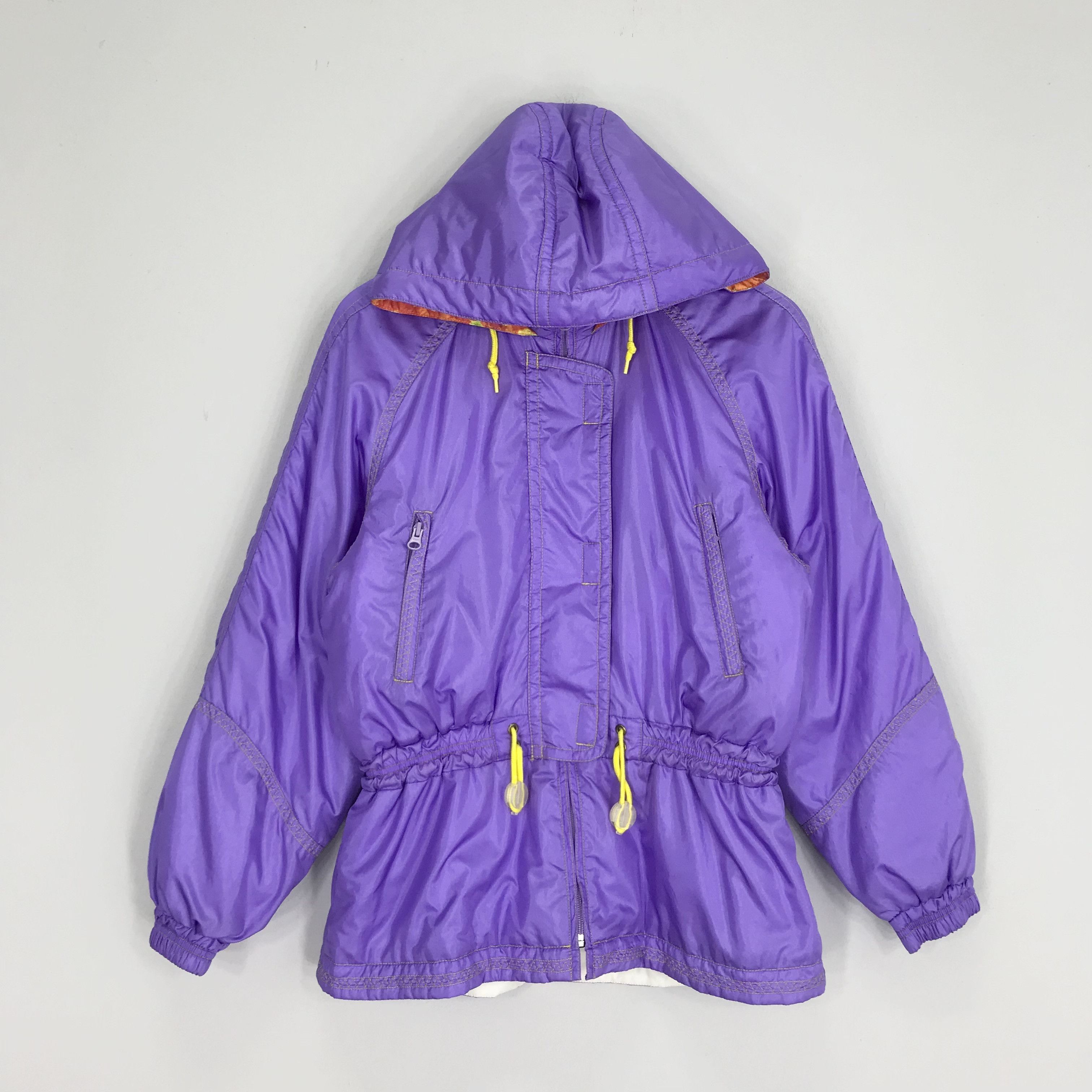Vintage 90's Ski Wear Purple Bomber Jacket Snow Jacket
