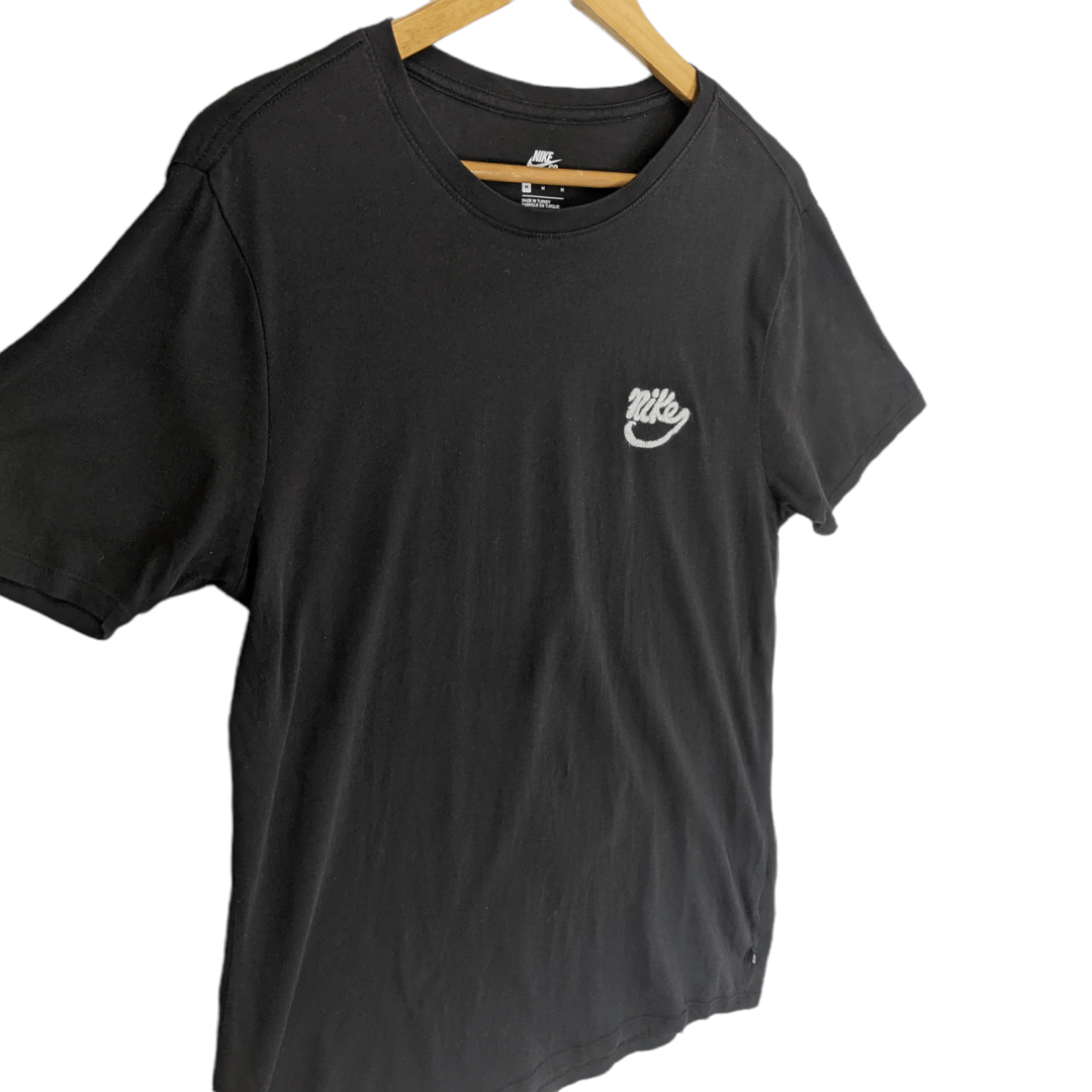Nike NIKE Plain Black T-Shirt Size US M / EU 48-50 / 2 - 3 Thumbnail