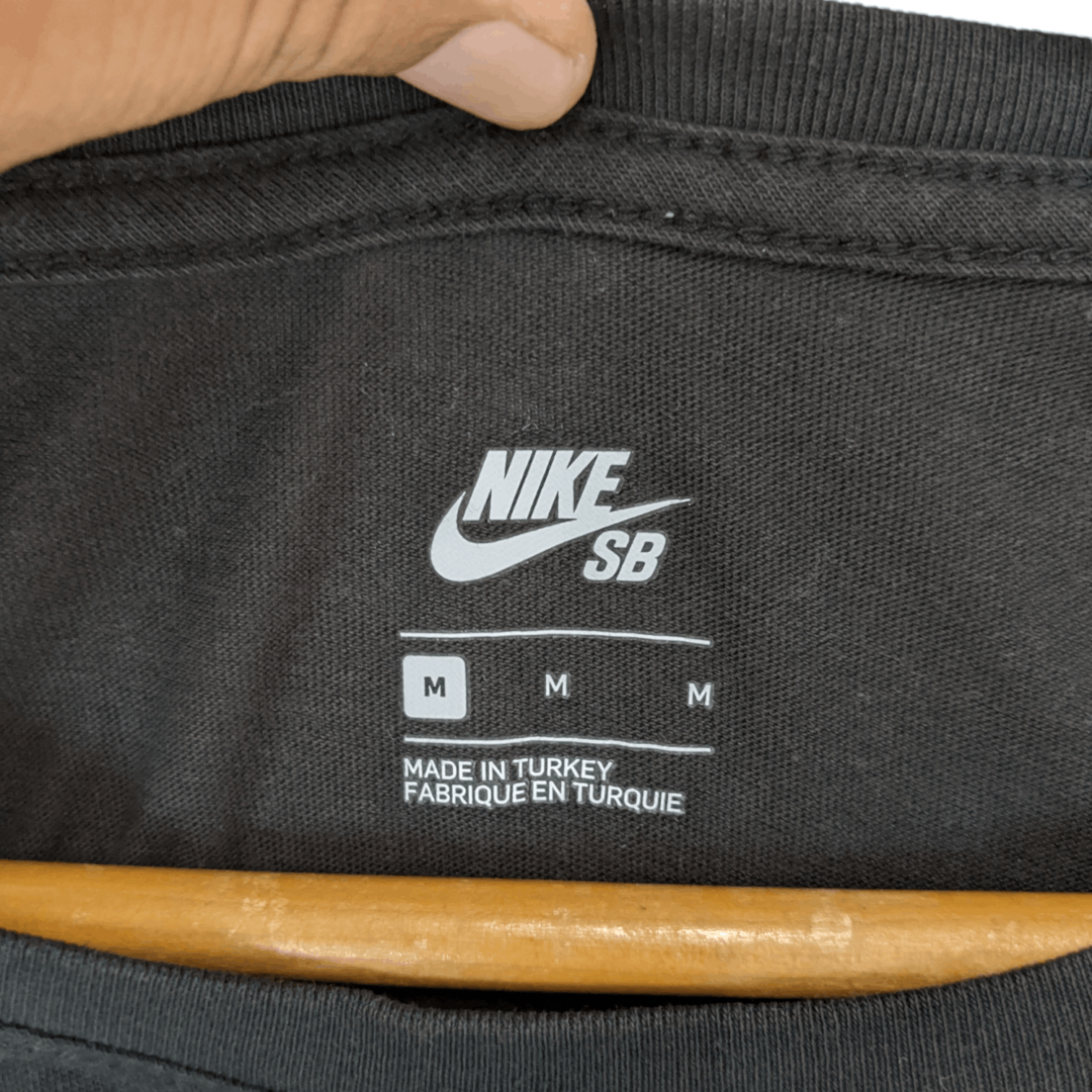 Nike NIKE Plain Black T-Shirt Size US M / EU 48-50 / 2 - 7 Thumbnail