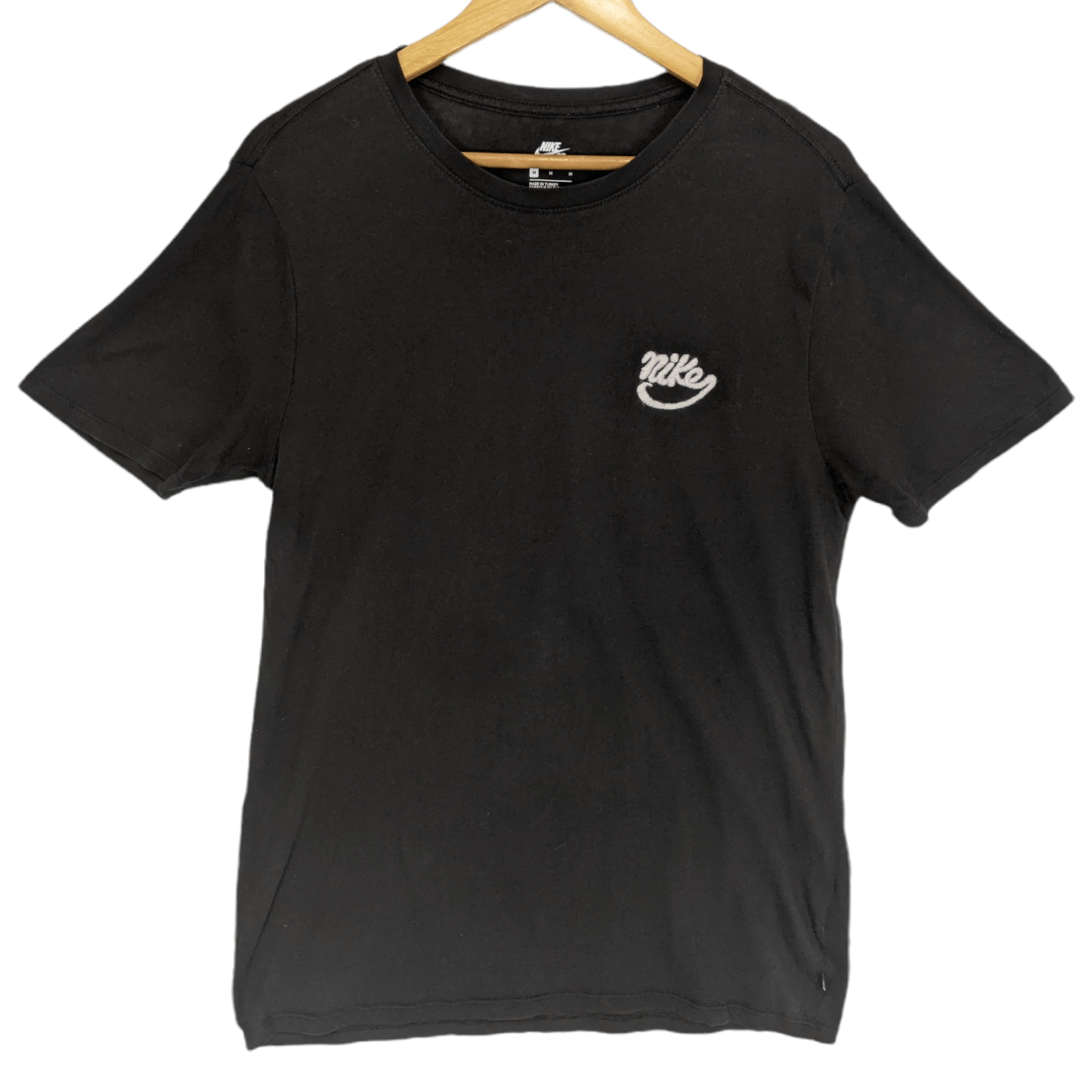 Nike NIKE Plain Black T-Shirt Size US M / EU 48-50 / 2 - 2 Thumbnail