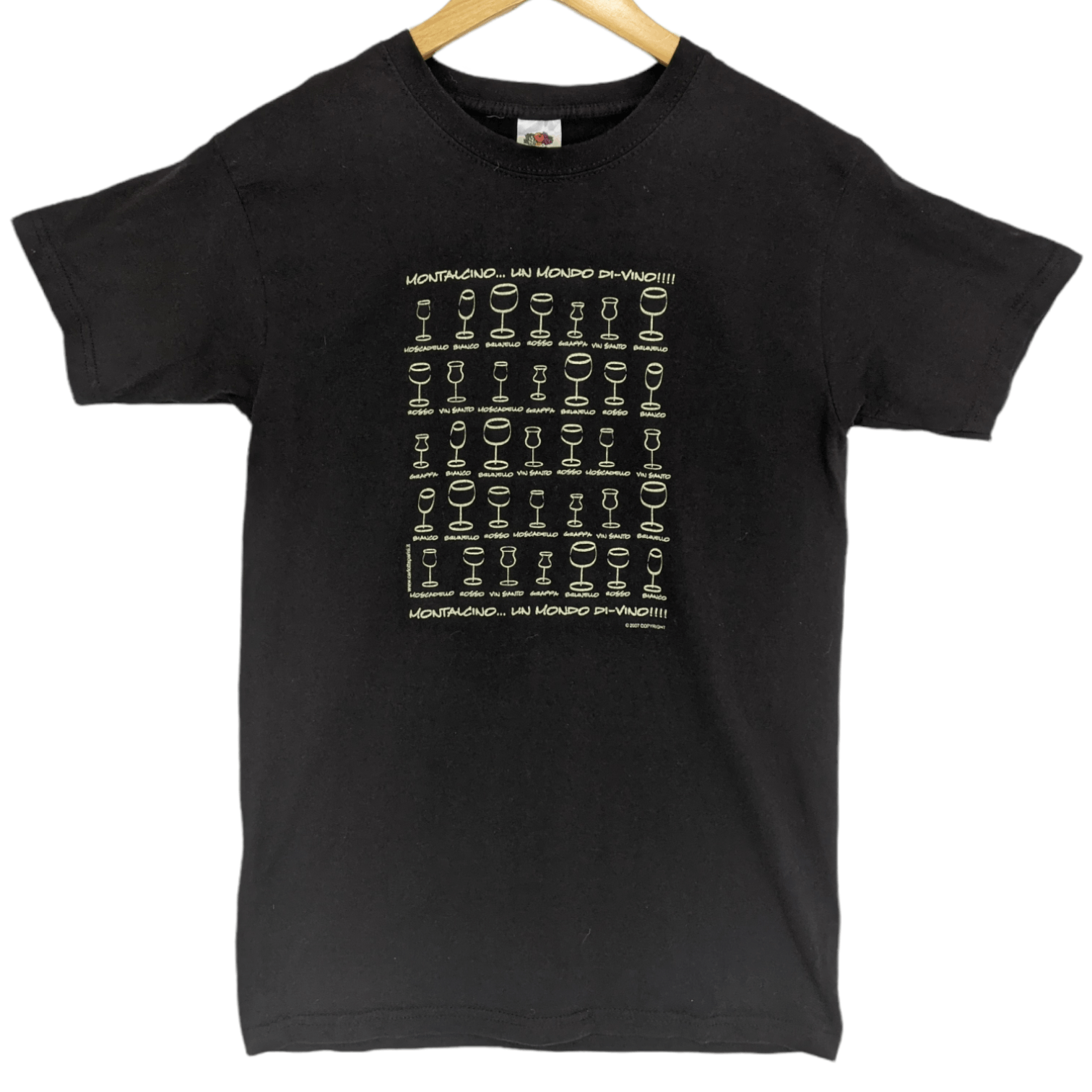 Fruit Of The Loom Italian MONTALCINO Wine 2007 T-Shirt Size US S / EU 44-46 / 1 - 2 Thumbnail