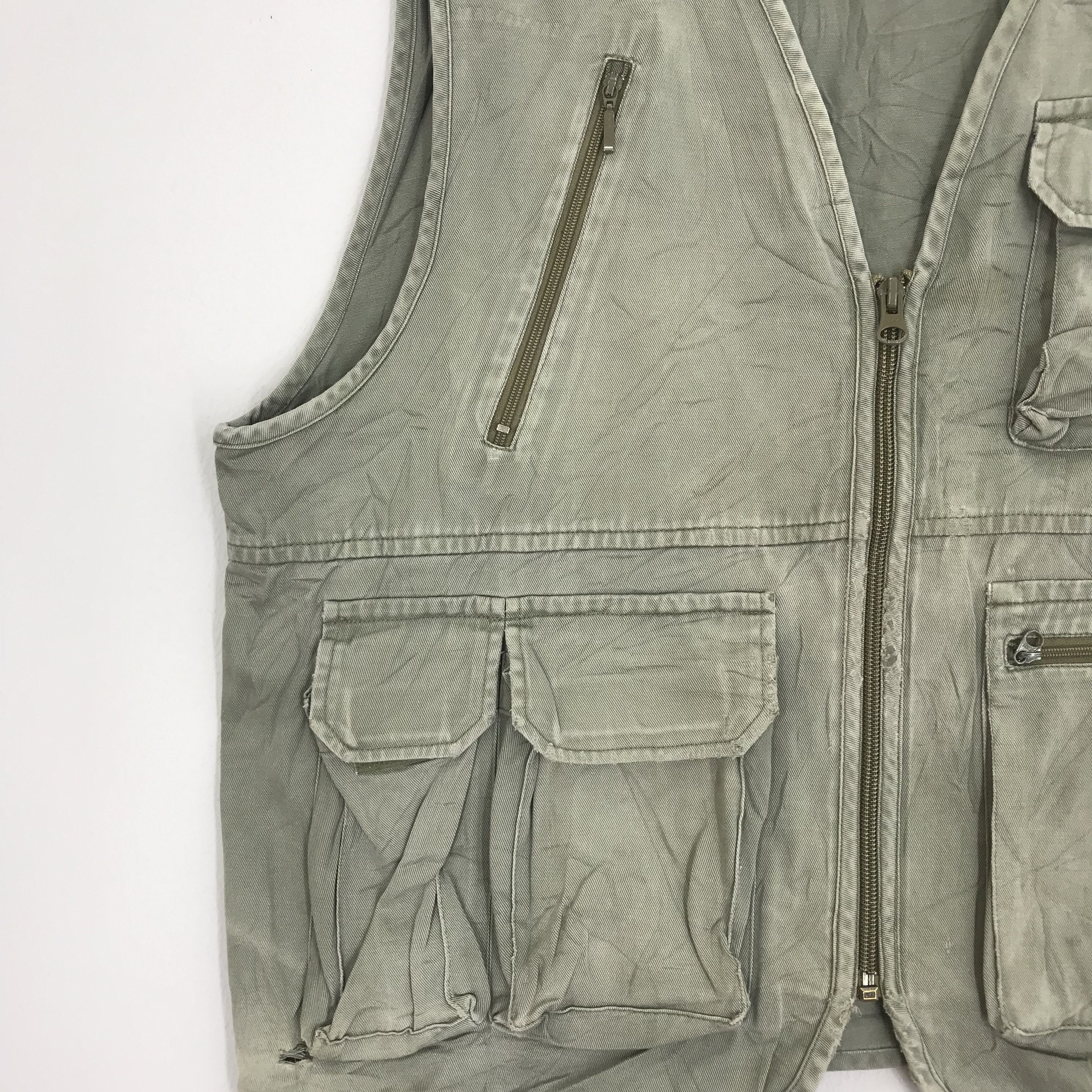 Fragment Design Vintage Aburaysia Green Colour Sleeveless Jacket Size US M / EU 48-50 / 2 - 4 Thumbnail