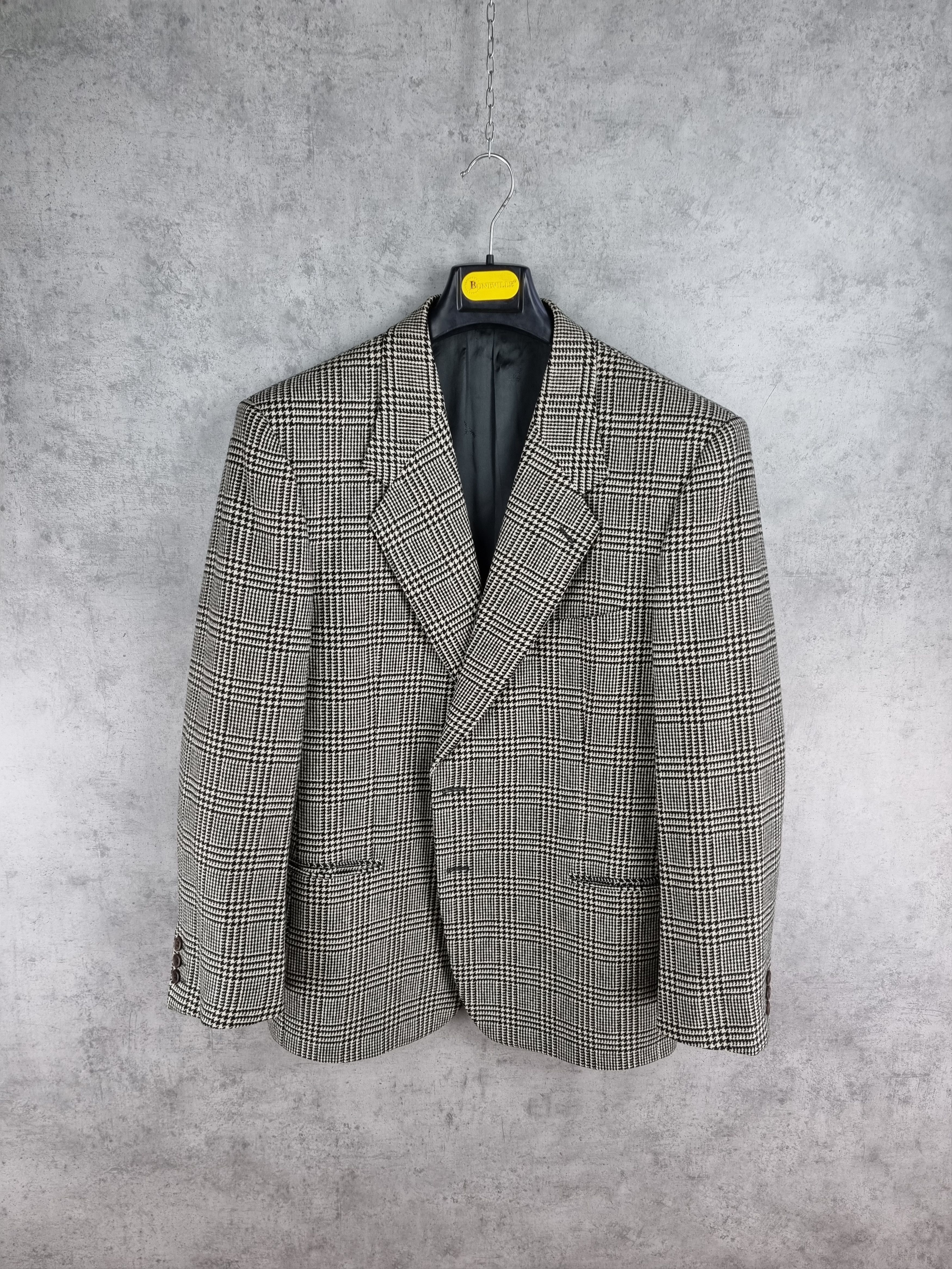 Valentino Vintage 90 VALENTINO Plaid Wool Formal Blazer Size US M / EU 48-50 / 2 - 4 Thumbnail