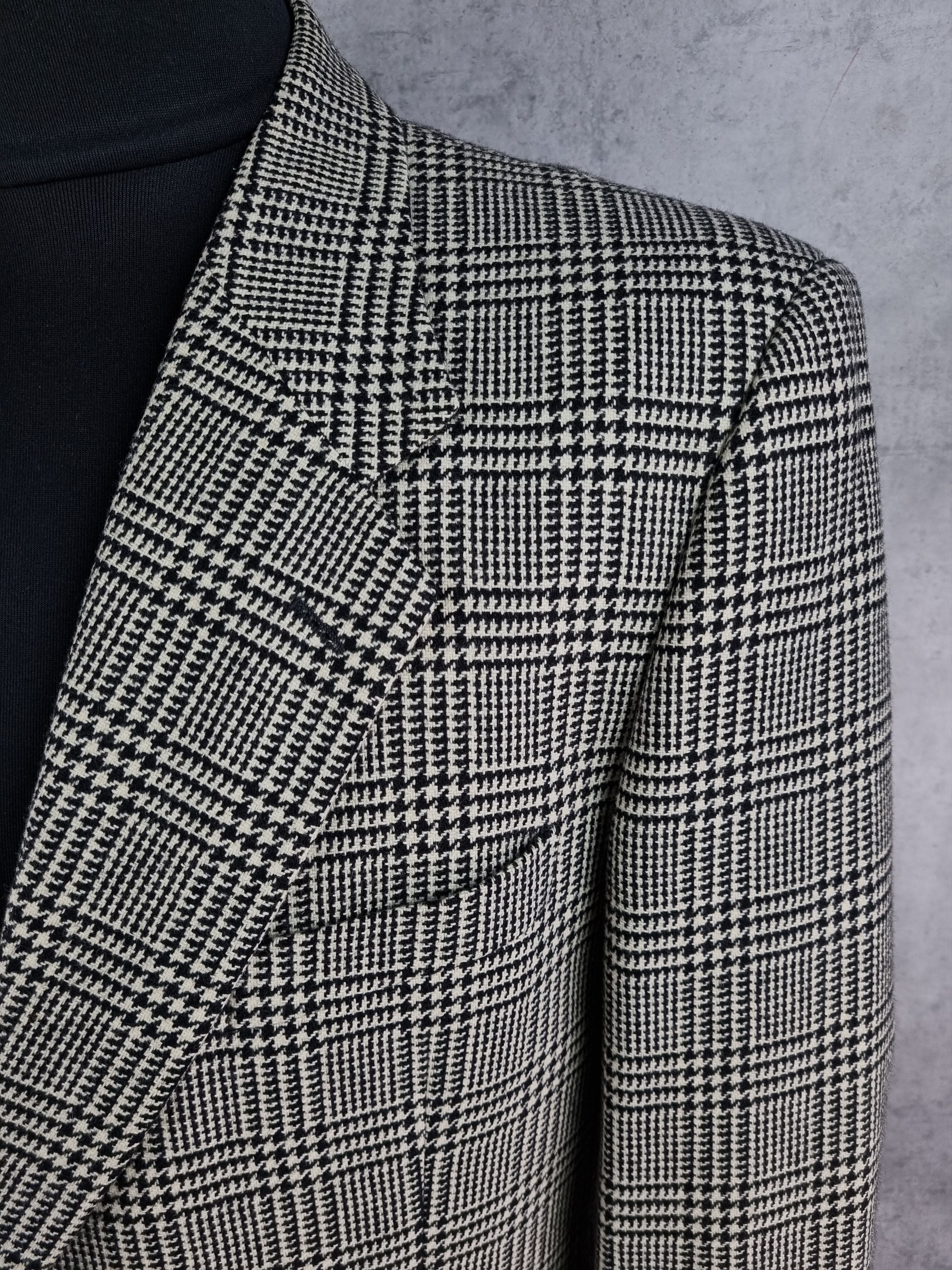 Valentino Vintage 90 VALENTINO Plaid Wool Formal Blazer Size US M / EU 48-50 / 2 - 9 Thumbnail