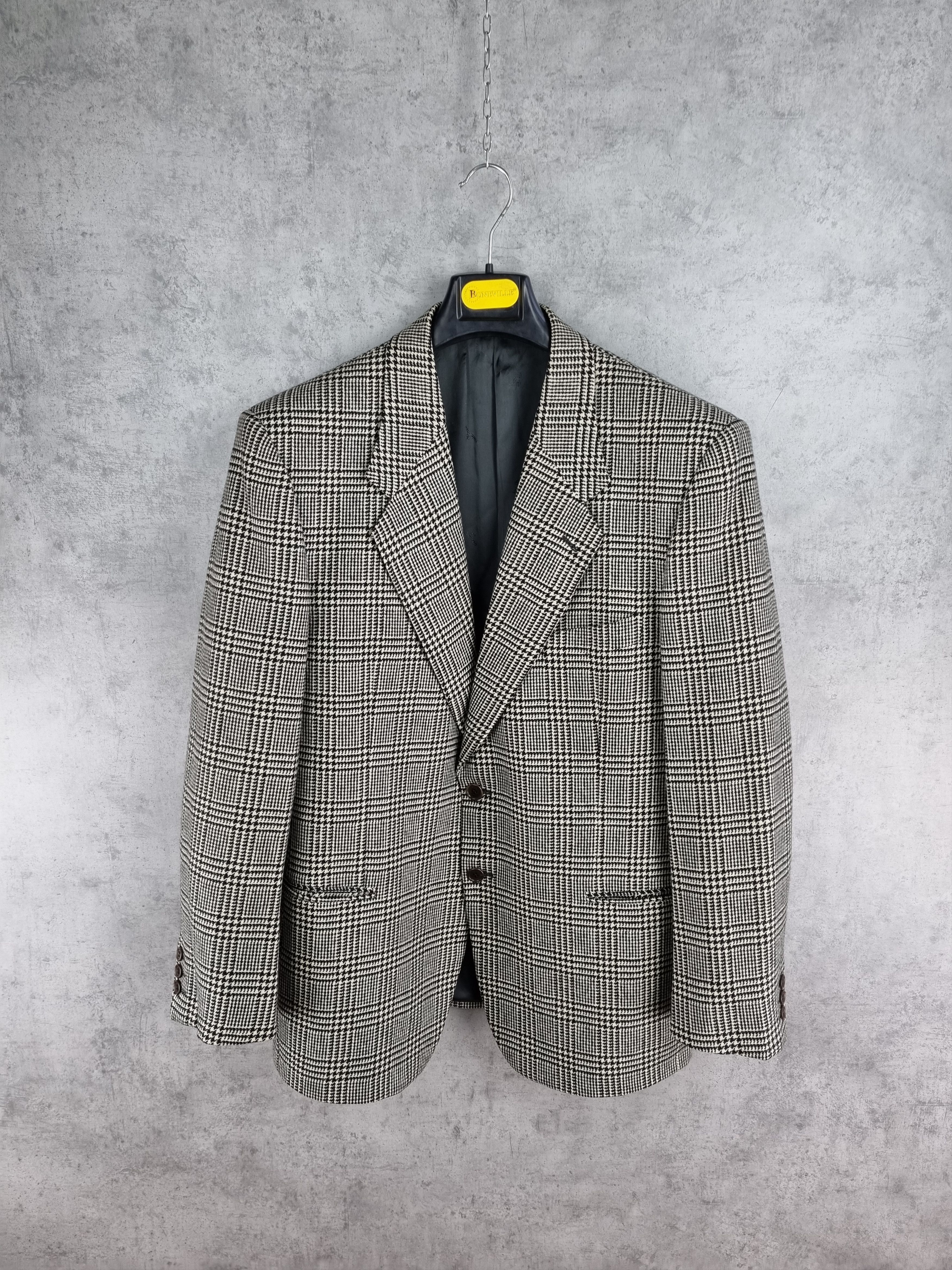 Valentino Vintage 90 VALENTINO Plaid Wool Formal Blazer Size US M / EU 48-50 / 2 - 19 Thumbnail