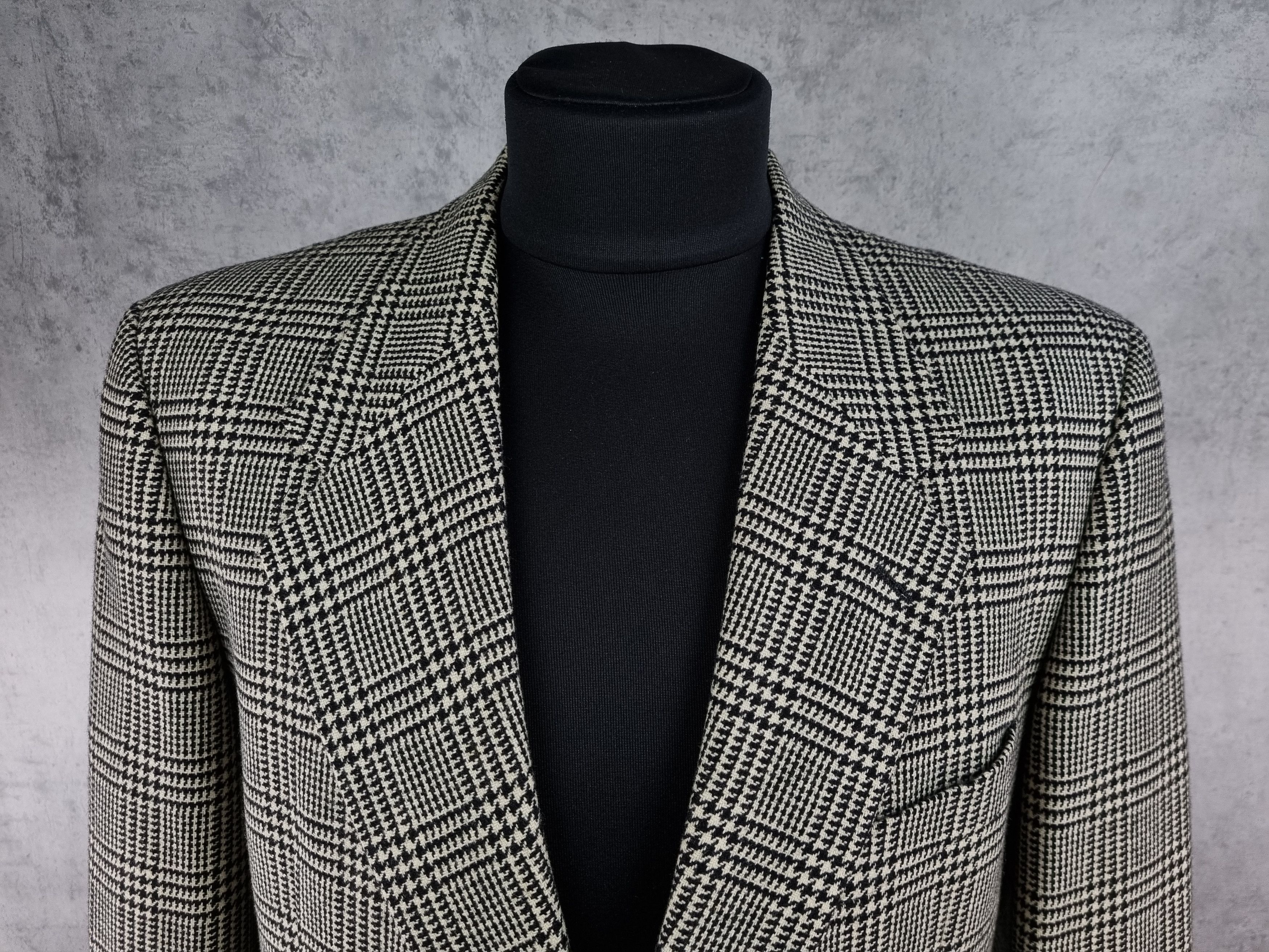 Valentino Vintage 90 VALENTINO Plaid Wool Formal Blazer Size US M / EU 48-50 / 2 - 6 Thumbnail