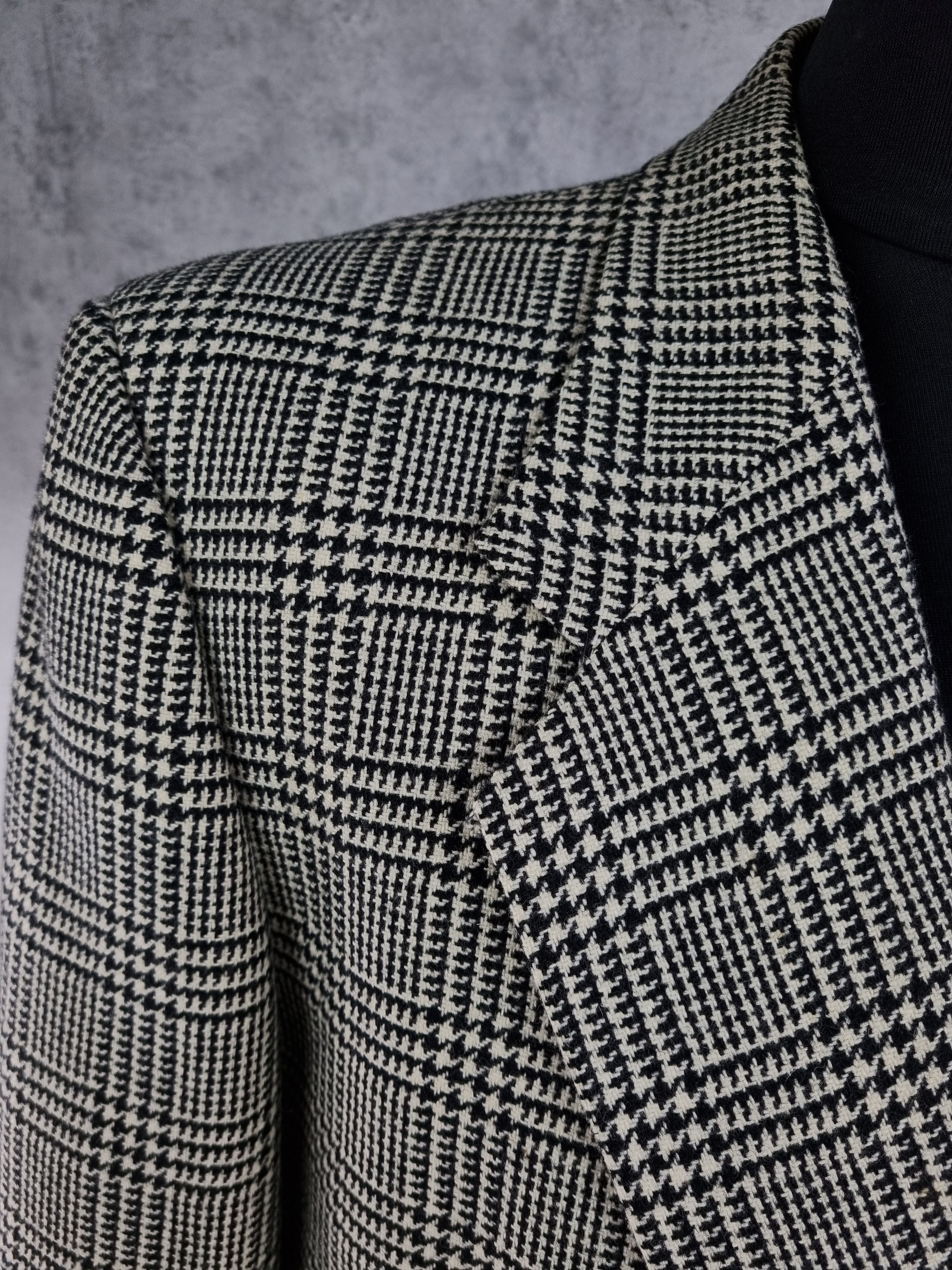 Valentino Vintage 90 VALENTINO Plaid Wool Formal Blazer Size US M / EU 48-50 / 2 - 7 Thumbnail