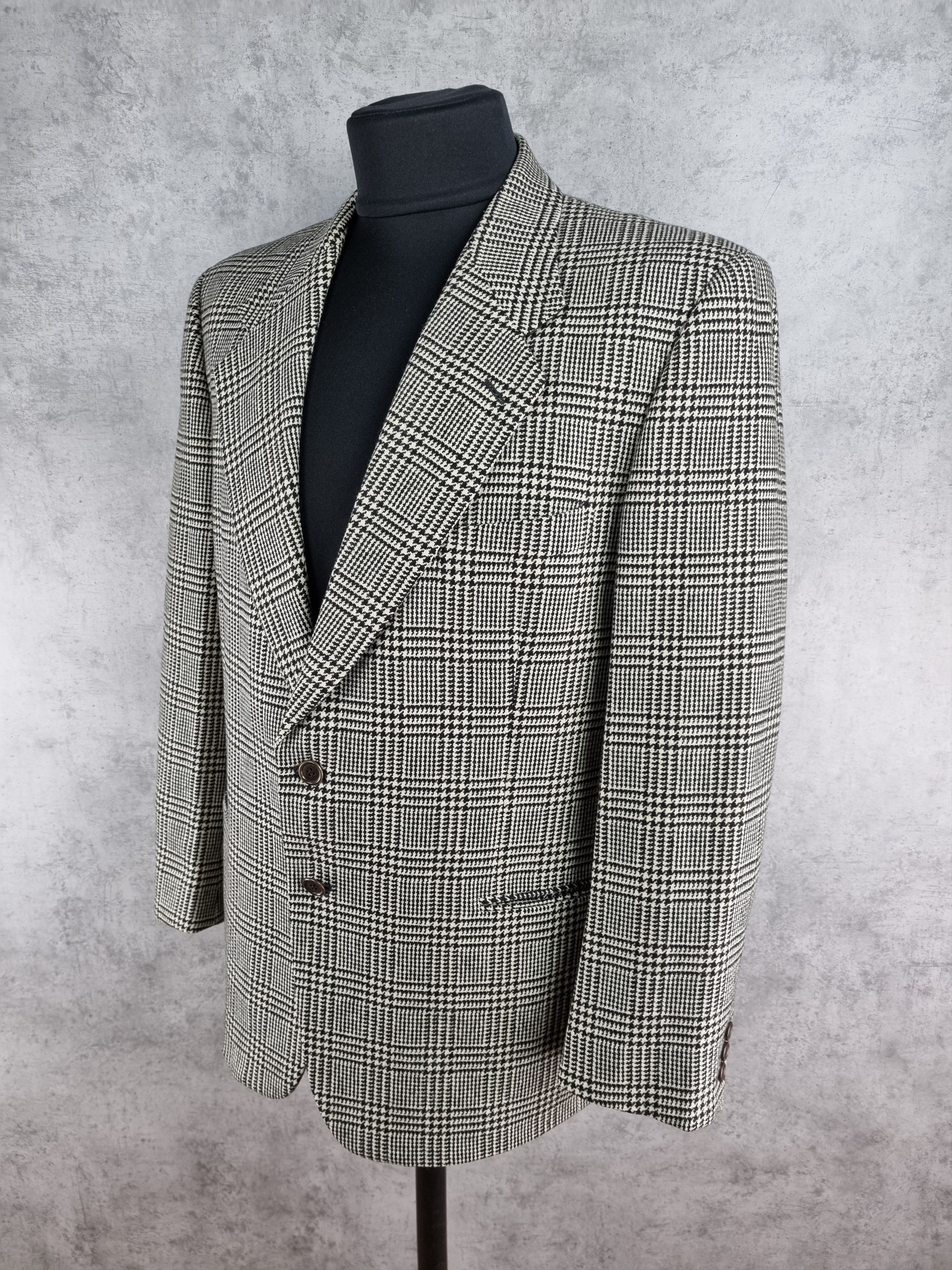 Valentino Vintage 90 VALENTINO Plaid Wool Formal Blazer Size US M / EU 48-50 / 2 - 3 Thumbnail