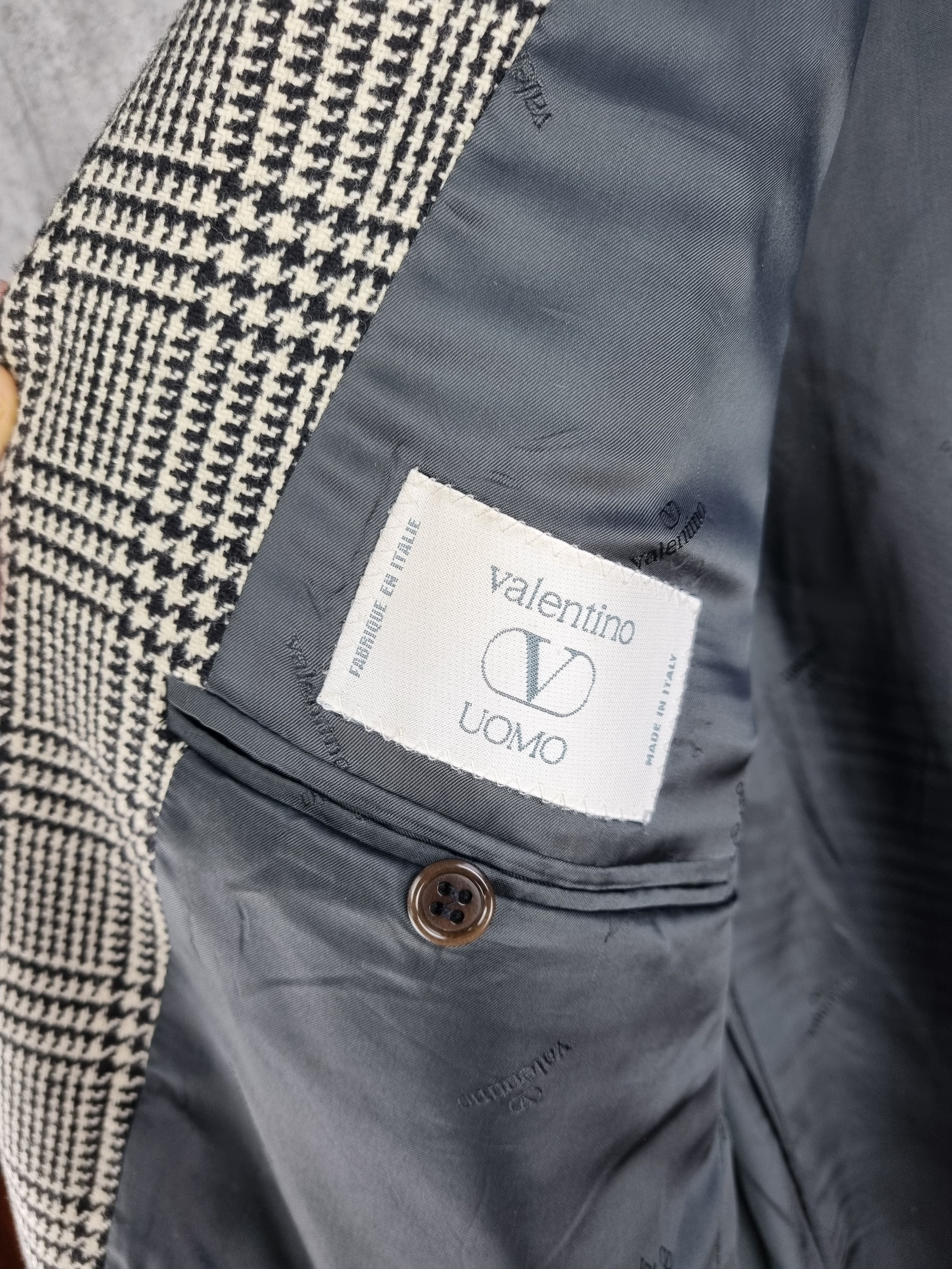 Valentino Vintage 90 VALENTINO Plaid Wool Formal Blazer Size US M / EU 48-50 / 2 - 13 Thumbnail