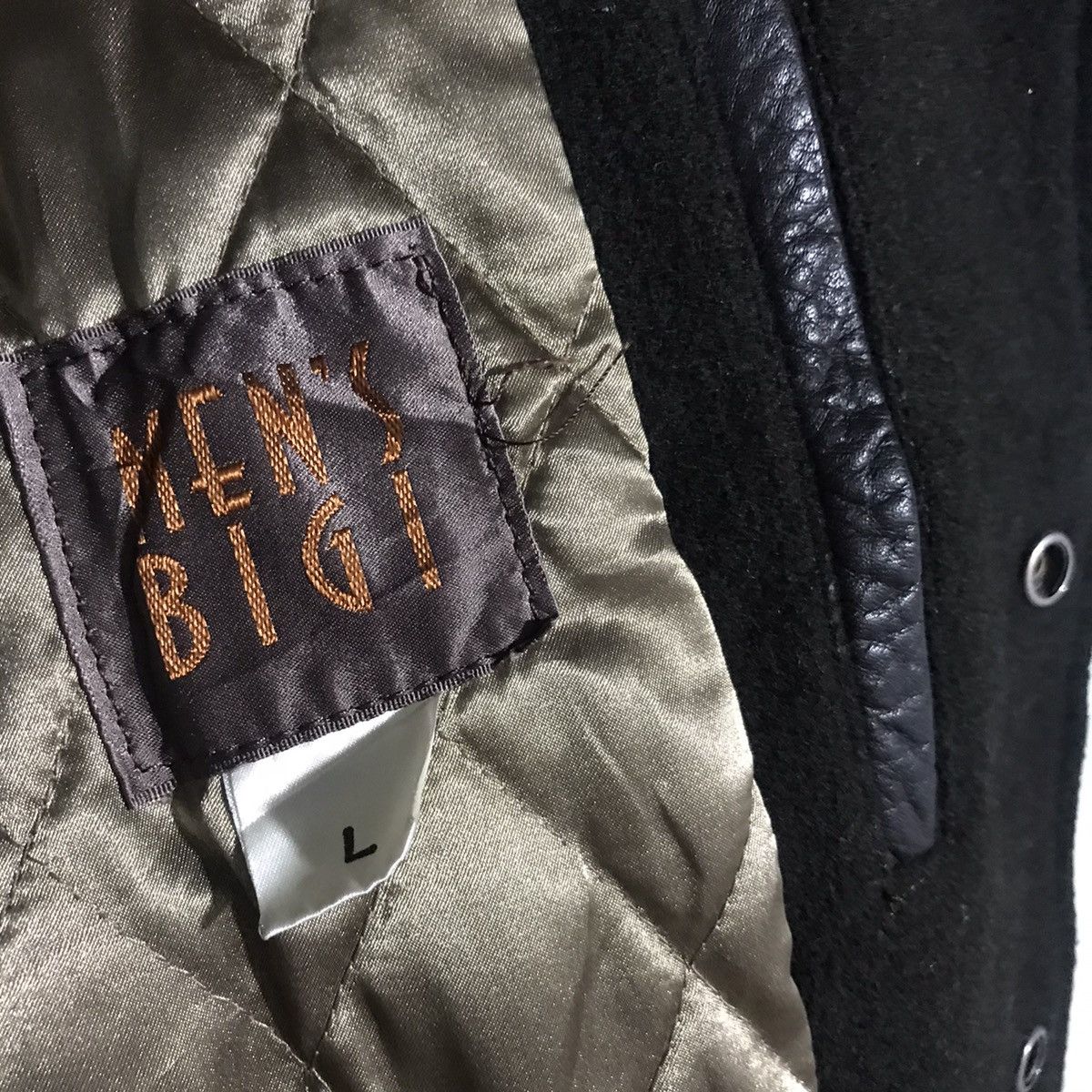 BIGI × Japanese Brand Vintage men’s bigi wool bomber varsity jacket Size US L / EU 52-54 / 3 - 7 Thumbnail