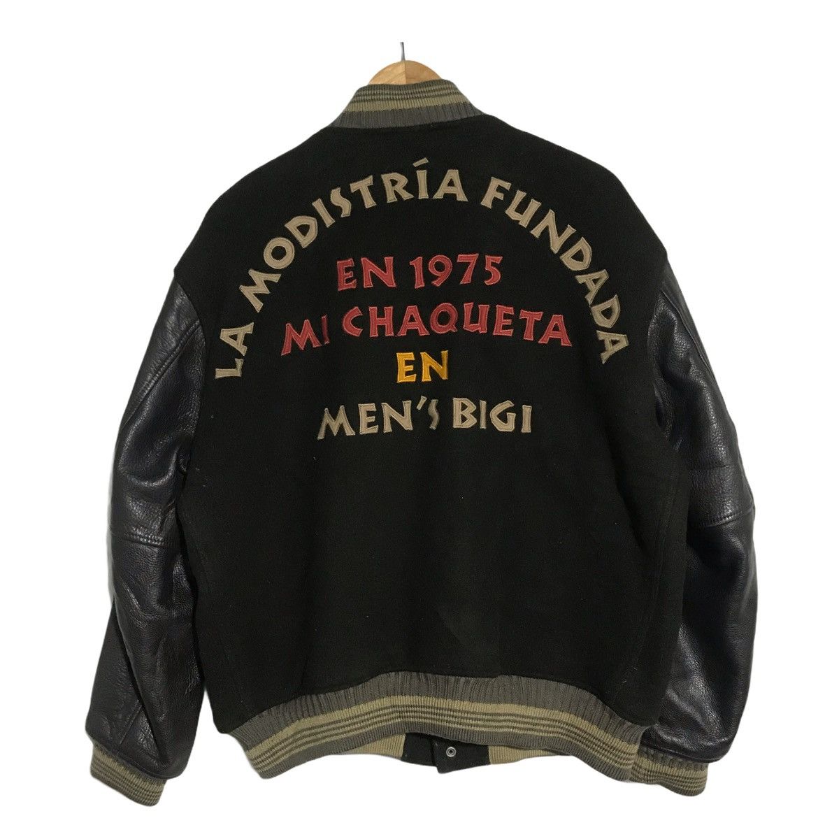 BIGI × Japanese Brand Vintage men’s bigi wool bomber varsity jacket Size US L / EU 52-54 / 3 - 2 Thumbnail