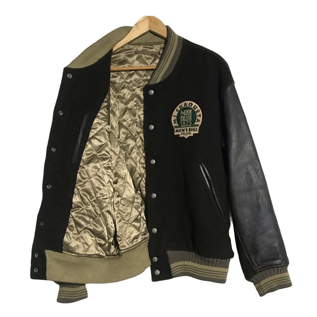 BIGI × Japanese Brand Vintage men’s bigi wool bomber varsity jacket Size US L / EU 52-54 / 3 - 1 Thumbnail