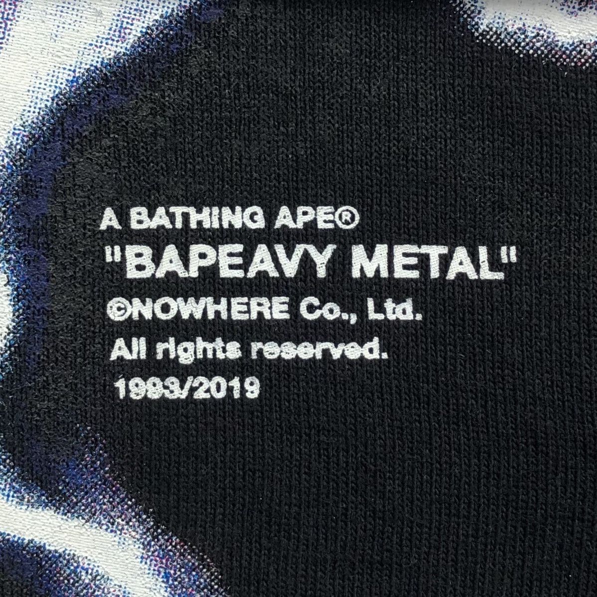 Bape Bapeavy Metal Tee Size US M / EU 48-50 / 2 - 6 Thumbnail