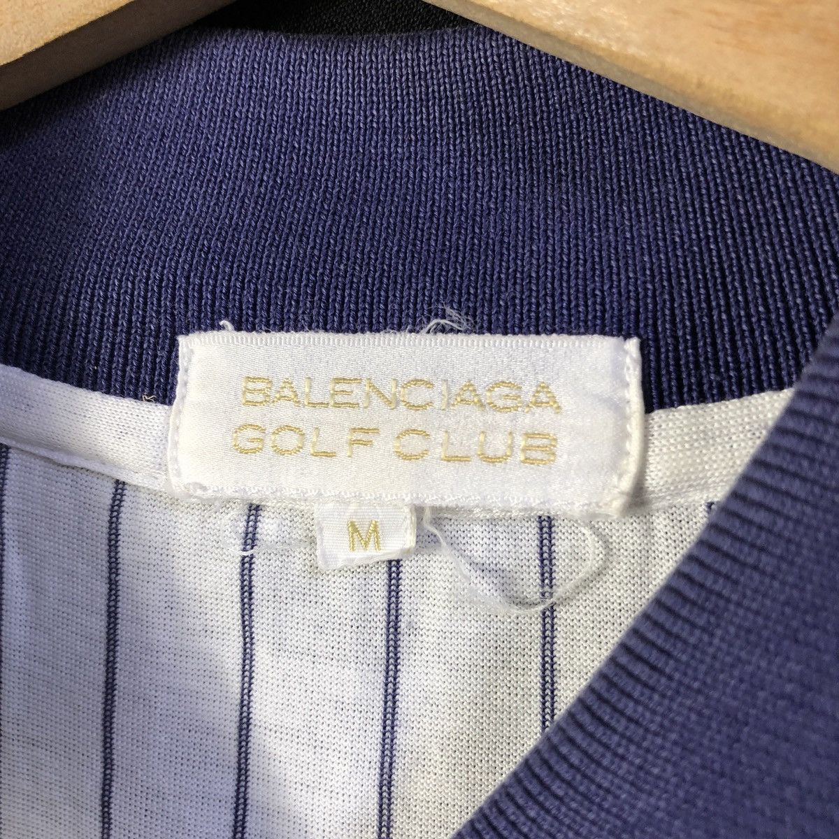 Balenciaga Vintage Balenciaga Golf Stripes Polo Tshirt Size US S / EU 44-46 / 1 - 8 Thumbnail