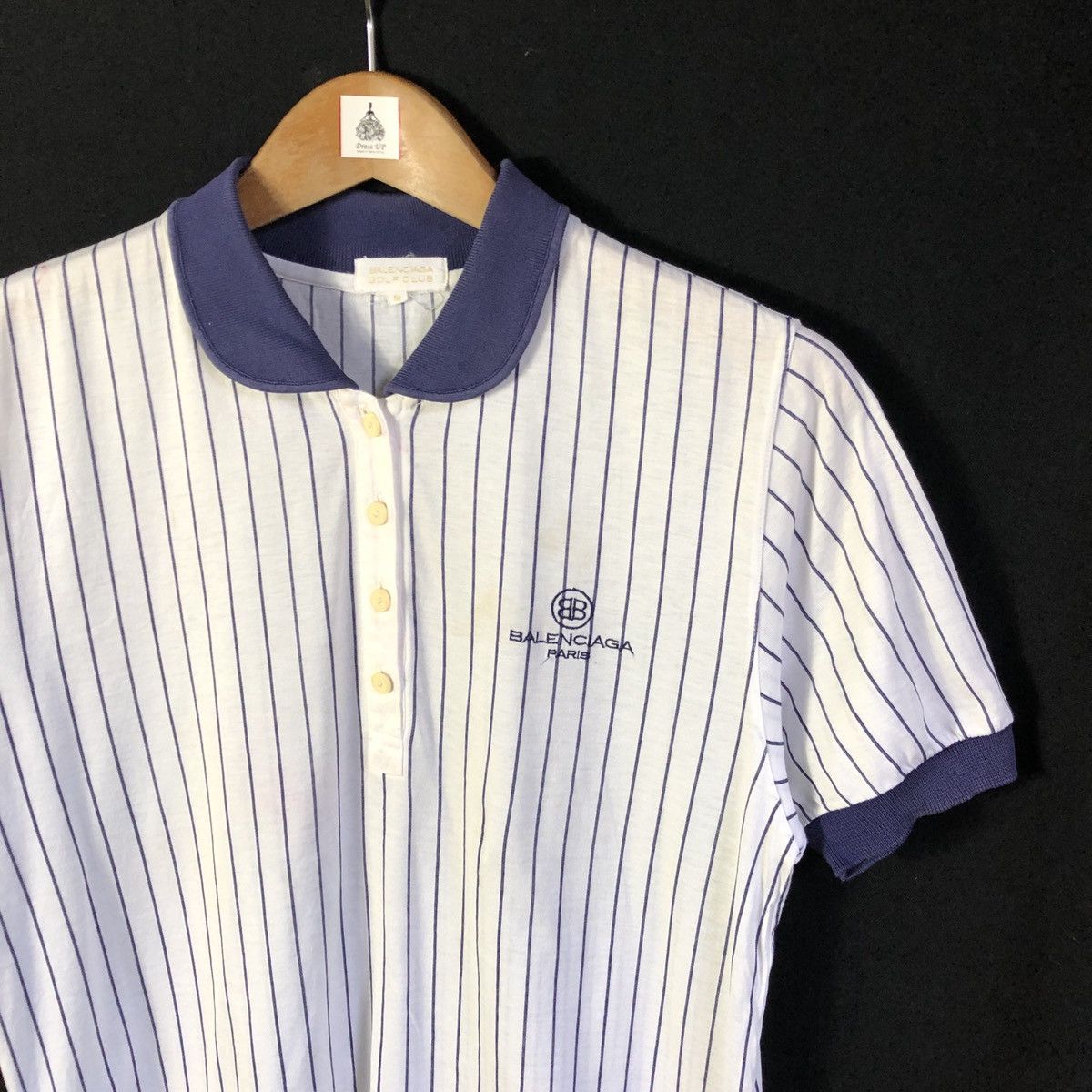 Balenciaga Vintage Balenciaga Golf Stripes Polo Tshirt Size US S / EU 44-46 / 1 - 2 Thumbnail