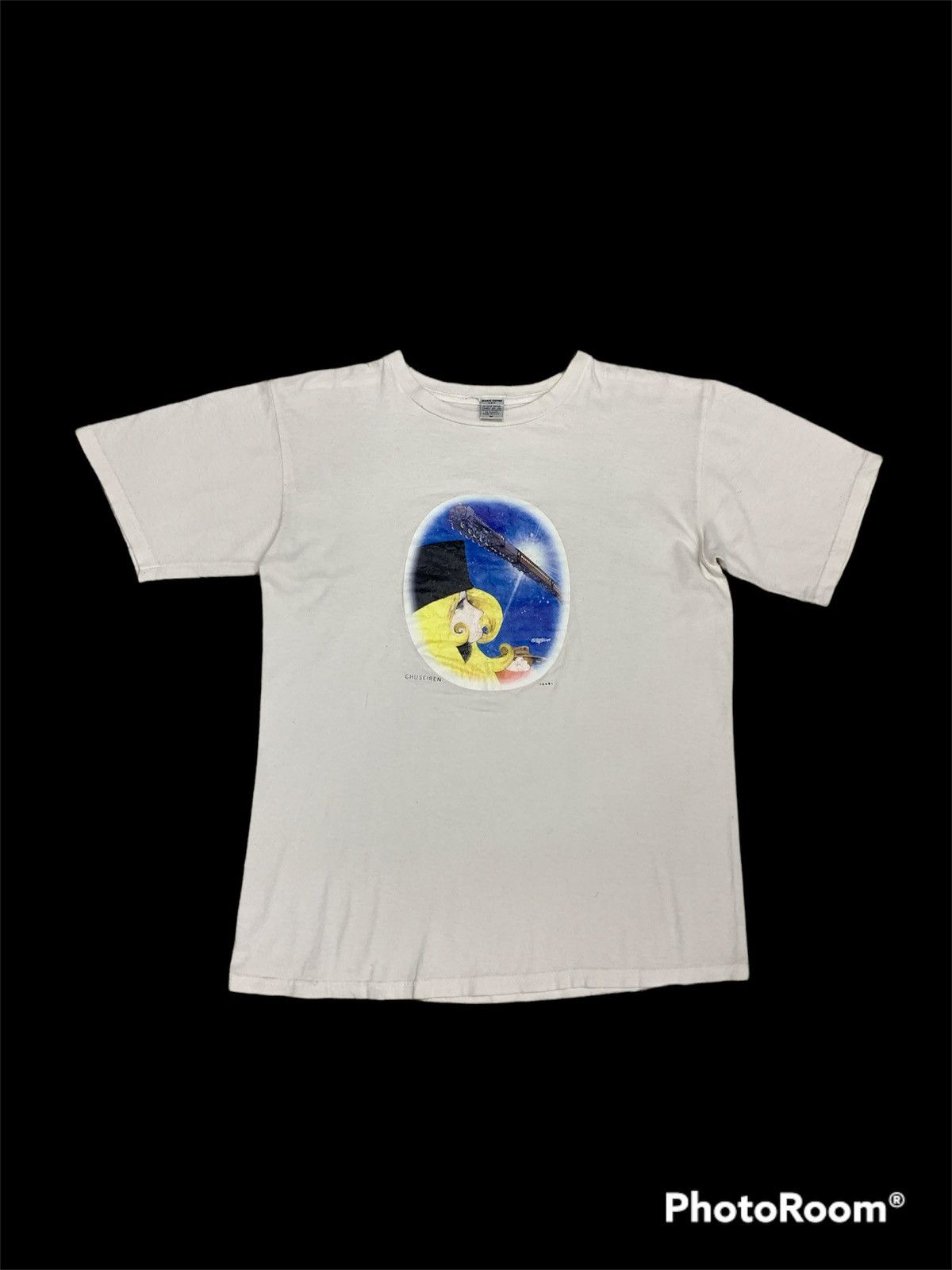 image of Anima x Cartoon Network VTG Y2K Galaxy Express 999 Anime Japan Shirt in White, Men's (Size Medium)
