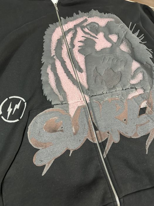 travis scott half zip sherpa hoodie