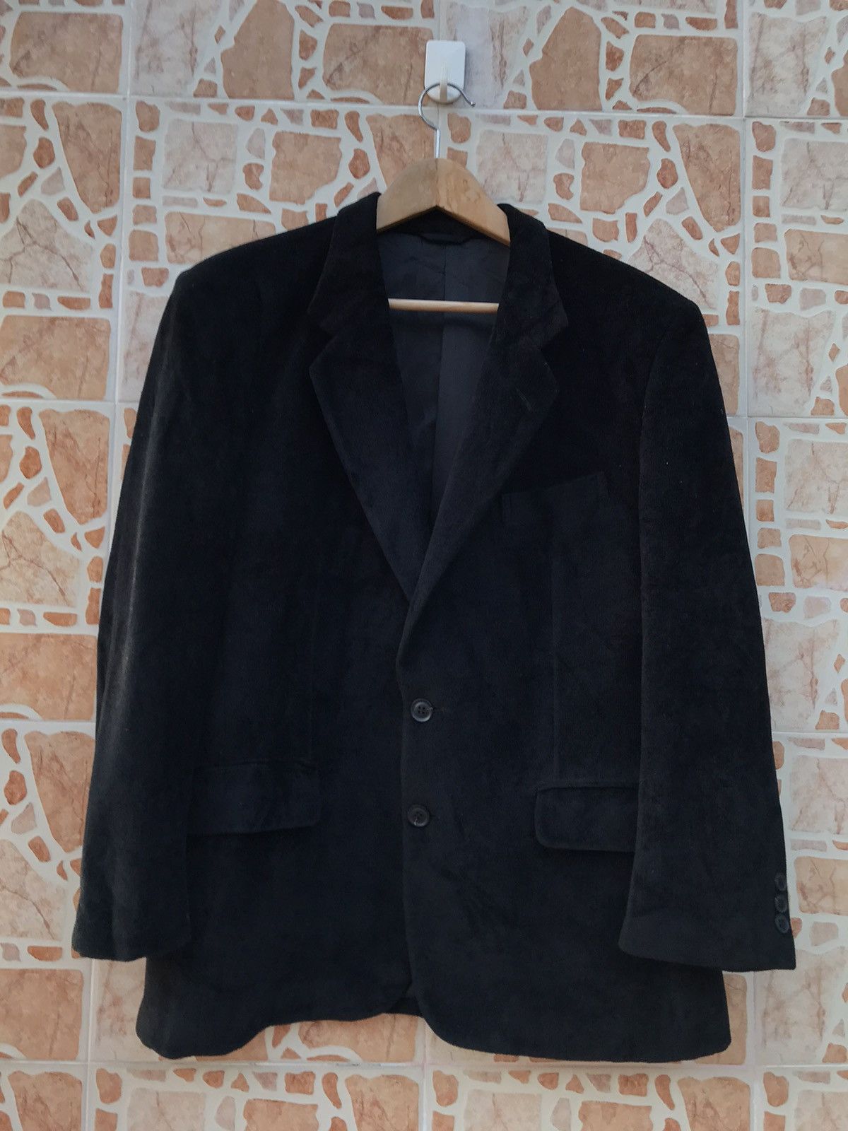 Balenciaga × Designer BALENCIAGA COAT VELVET VERY SIMPLE DESIGN Size 38L - 3 Thumbnail