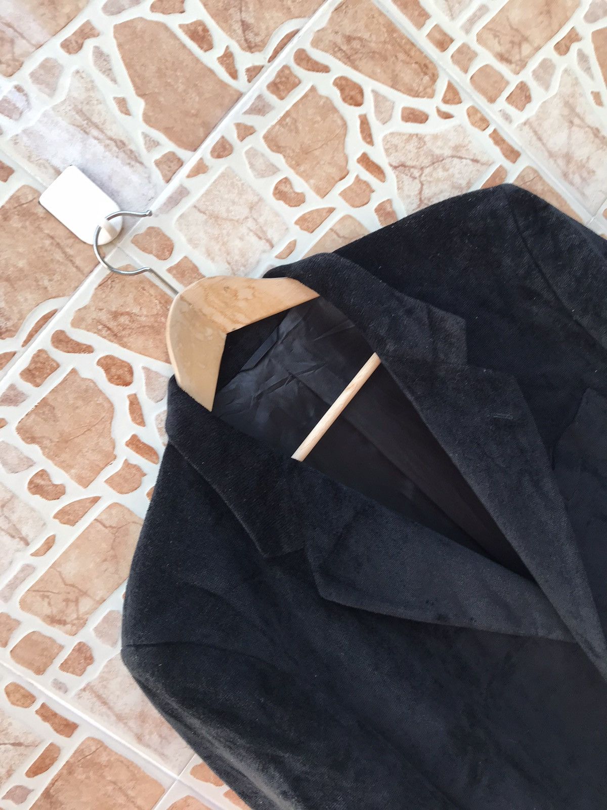 Balenciaga × Designer BALENCIAGA COAT VELVET VERY SIMPLE DESIGN Size 38L - 6 Thumbnail