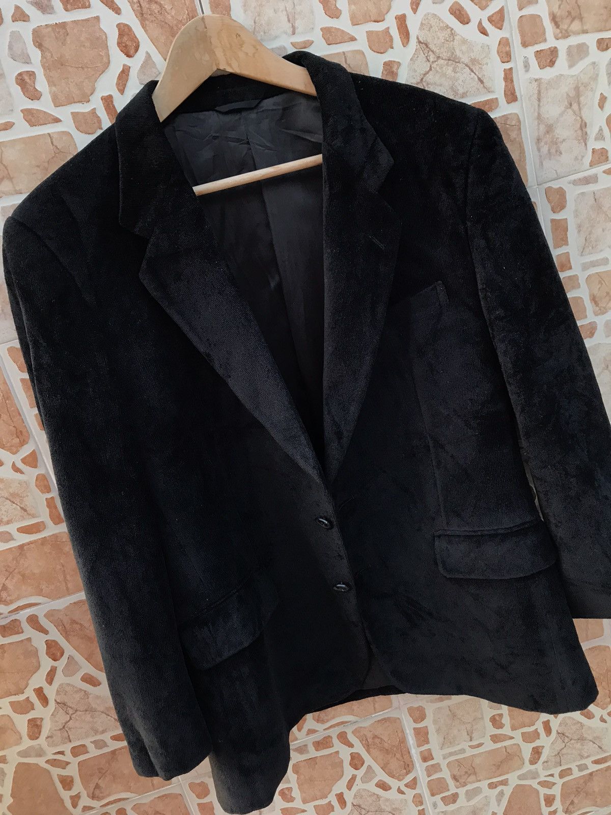 Balenciaga × Designer BALENCIAGA COAT VELVET VERY SIMPLE DESIGN Size 38L - 1 Thumbnail