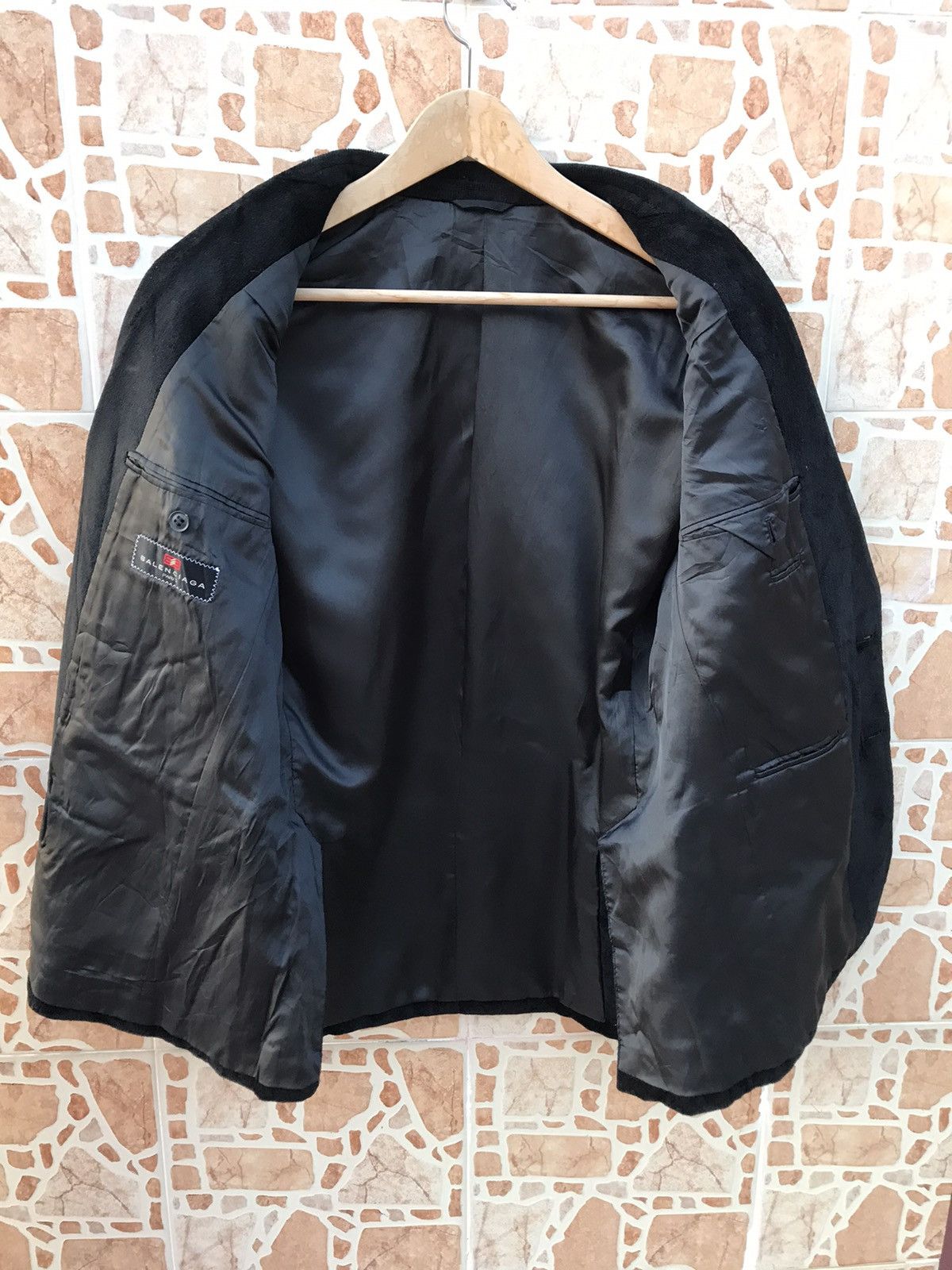 Balenciaga × Designer BALENCIAGA COAT VELVET VERY SIMPLE DESIGN Size 38L - 9 Thumbnail