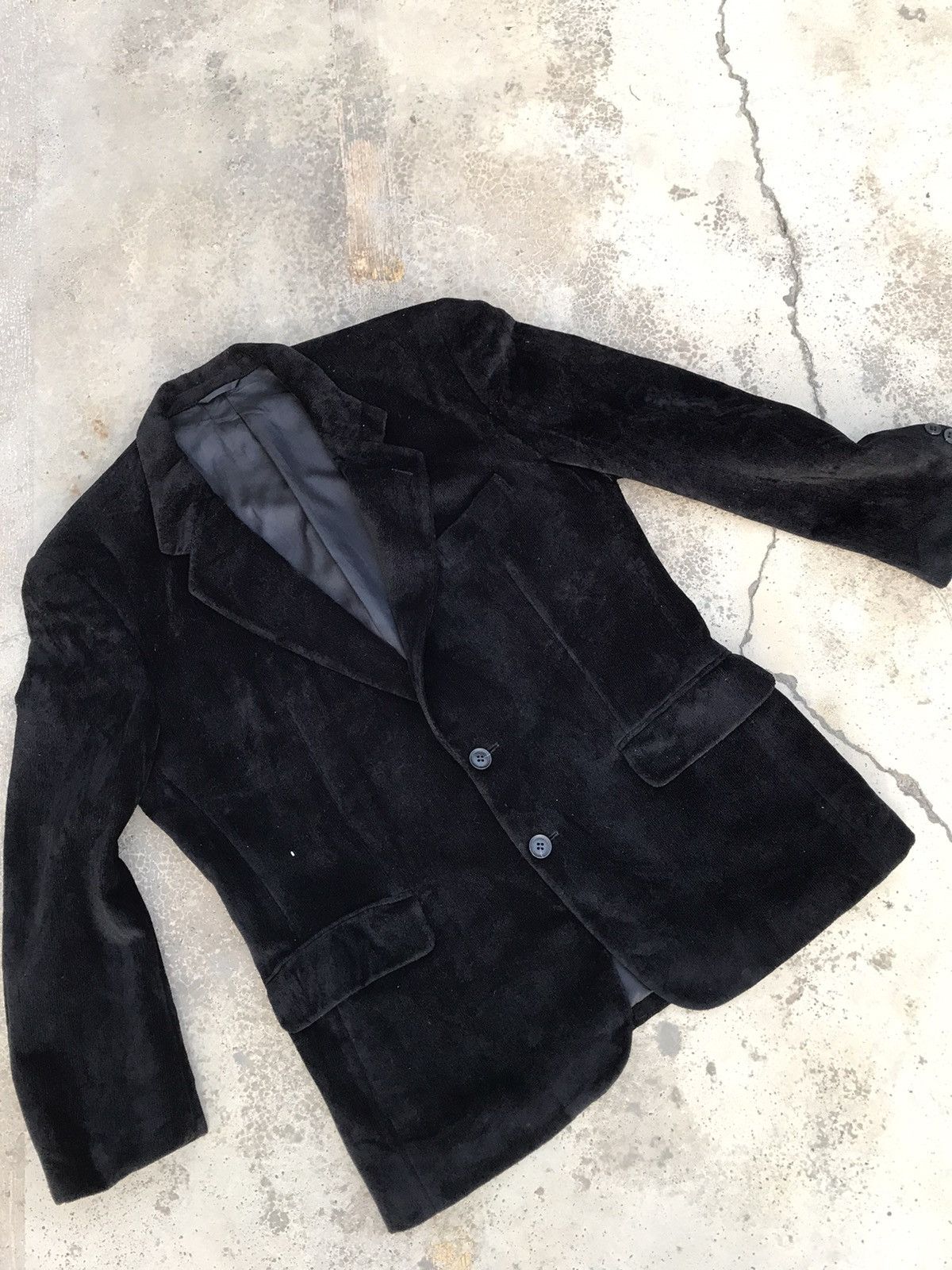 Balenciaga × Designer BALENCIAGA COAT VELVET VERY SIMPLE DESIGN Size 38L - 2 Thumbnail