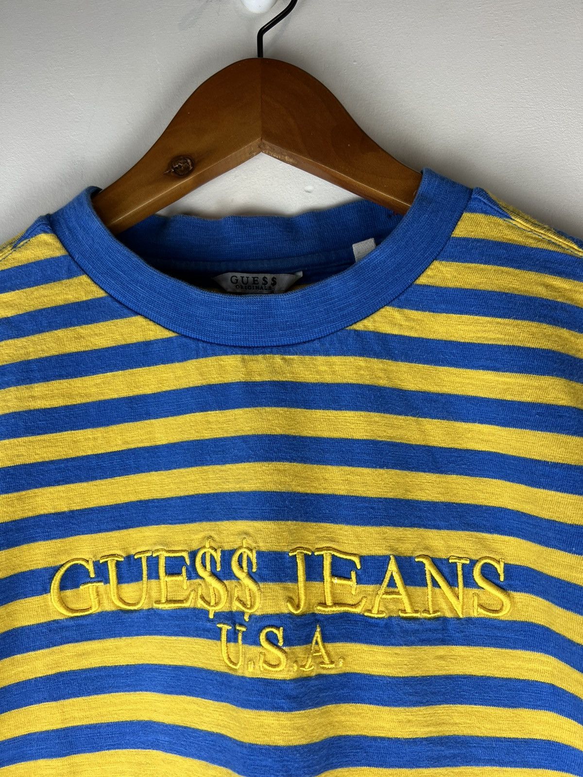 A$AP Rocky × Guess Asap Rocky Guess Jeans Striped Tee Size US S / EU 44-46 / 1 - 3 Thumbnail