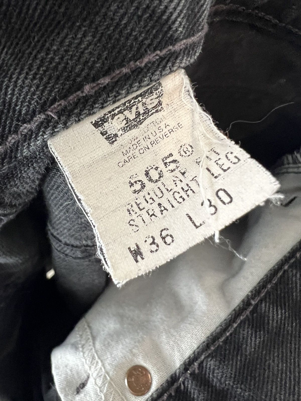 Levi's × Vintage Vintage levis 505 Denim Jeans Size US 34 / EU 50 - 6 Thumbnail