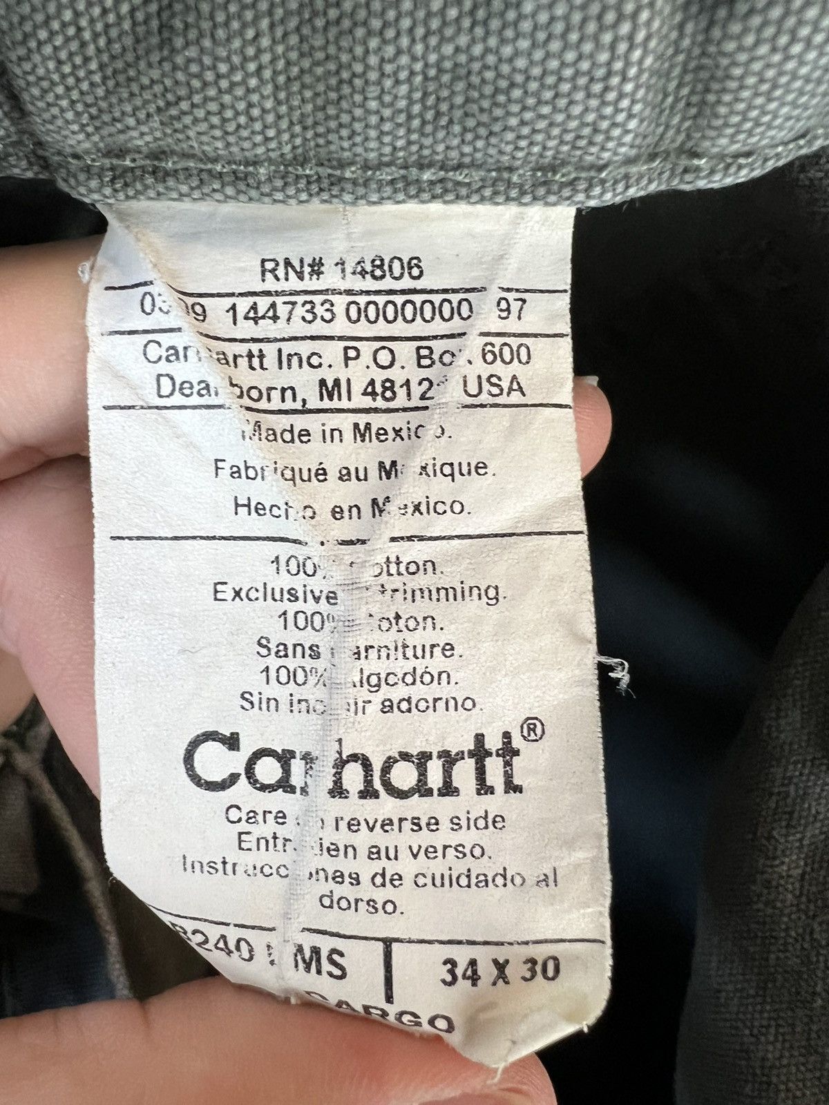 Carhartt × Vintage Vintage Carhartt Cargopants Size US 34 / EU 50 - 8 Thumbnail