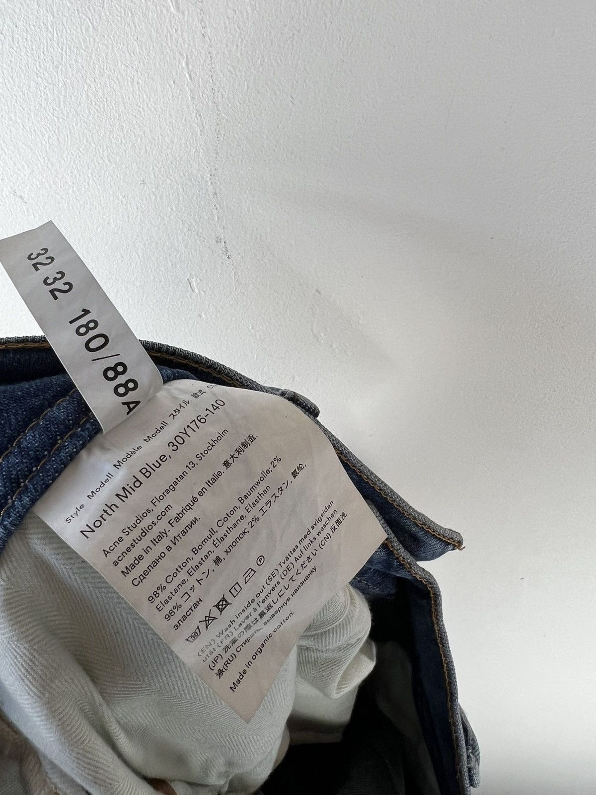 Acne Studios Acne Studios Bla Konst North Mid Blue Size US 32 / EU 48 - 6 Thumbnail