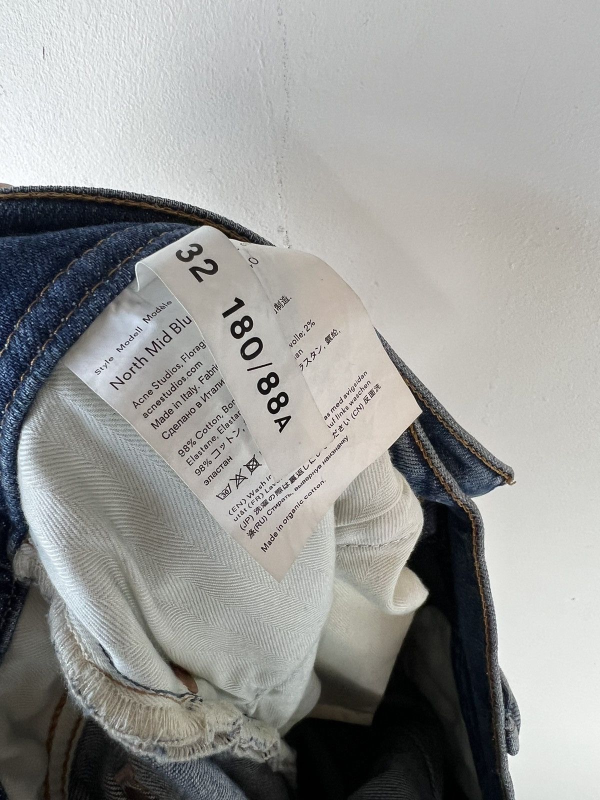 Acne Studios Acne Studios Bla Konst North Mid Blue Size US 32 / EU 48 - 5 Thumbnail