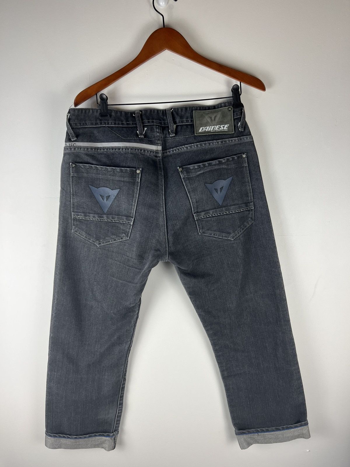 Dainese × Vintage Dainese denim speed concept kevlar stitching jeans Size US 32 / EU 48 - 1 Thumbnail