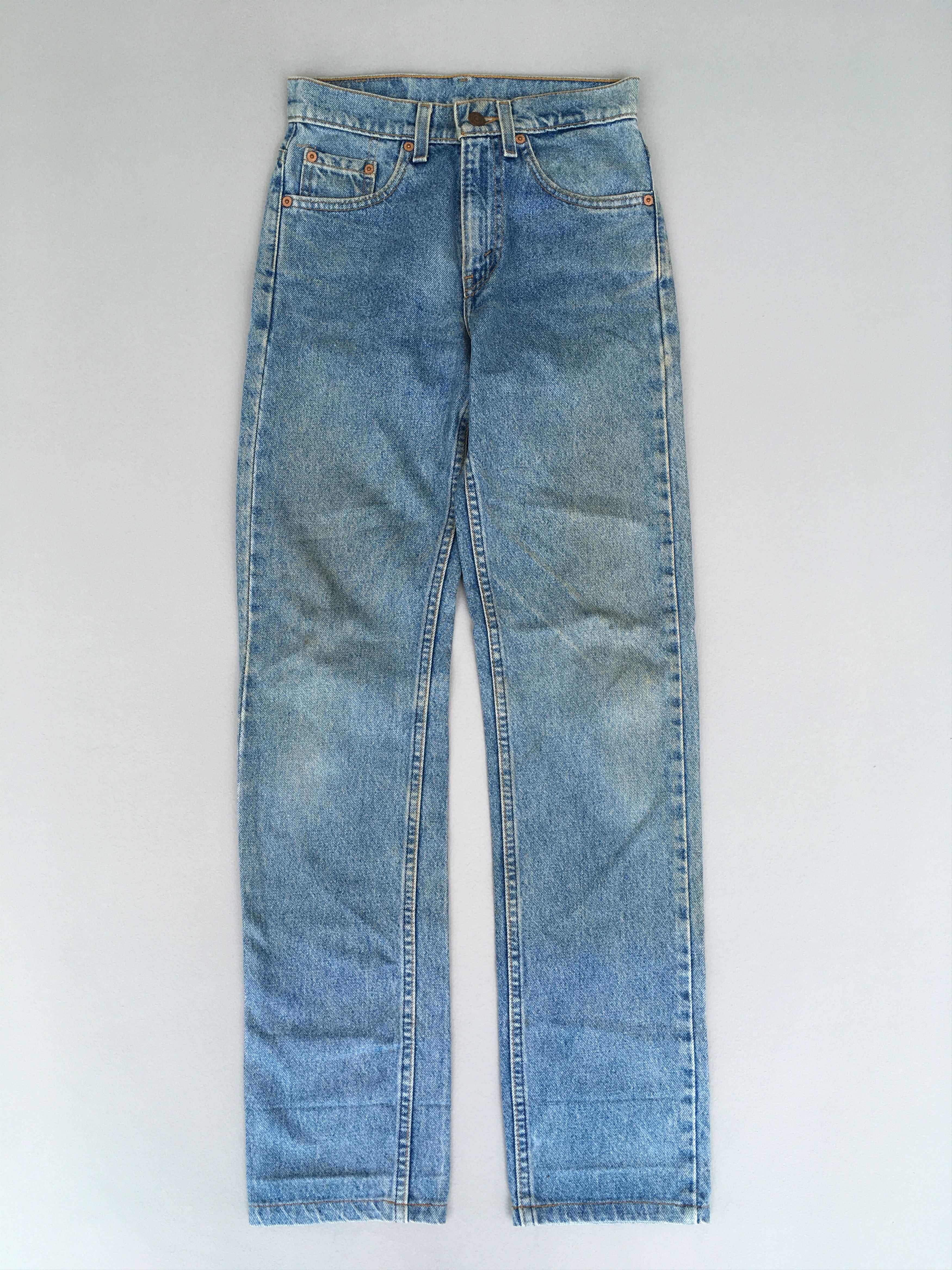 image of Levis x Vintage Size 26X32 Vintage 80's Levi's 505 Regular Fit Faded Jeans in Blue, Men's