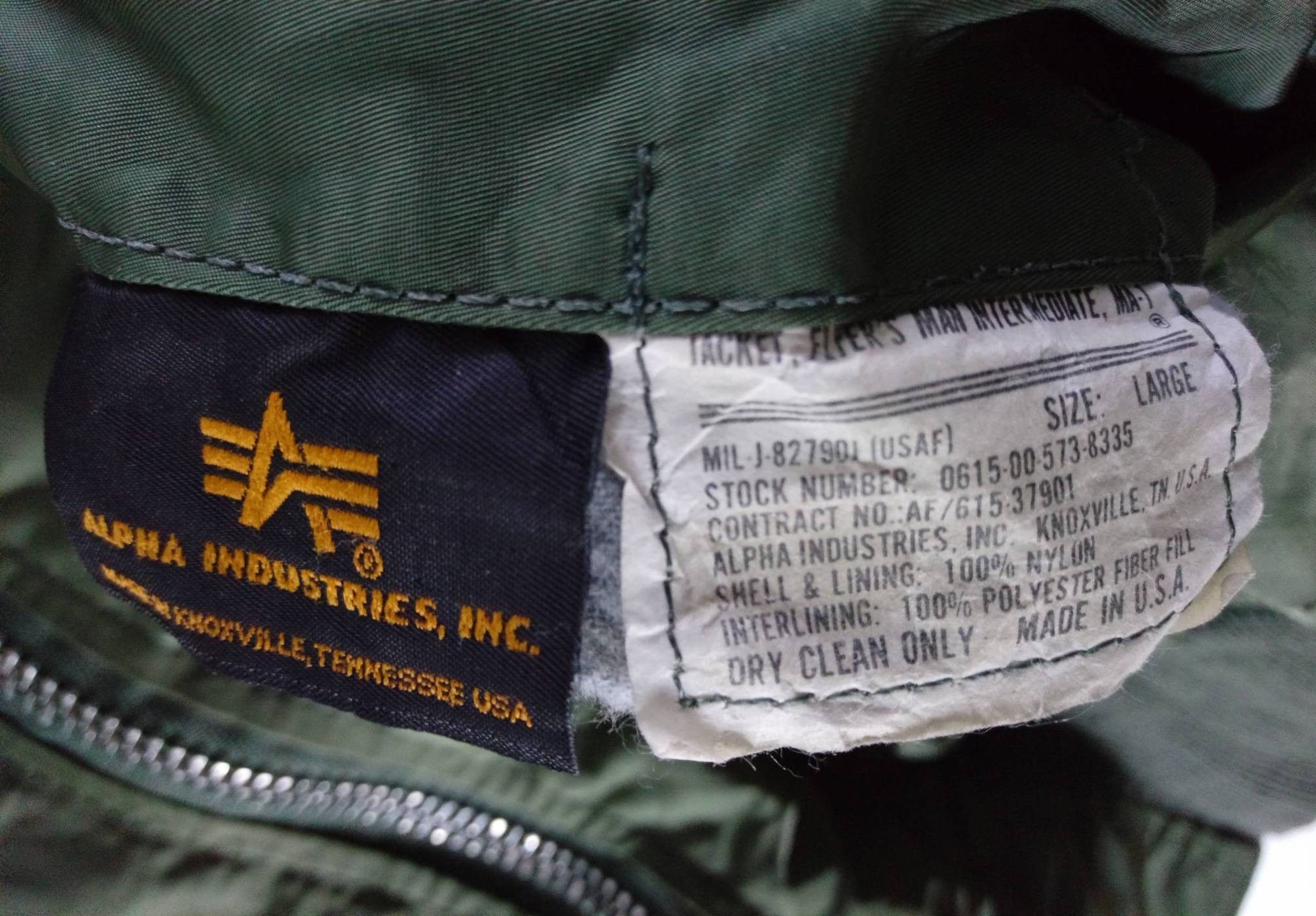 Vintage Usaf Ma-1 Reversible Bomber Jacket Size US L / EU 52-54 / 3 - 7 Thumbnail