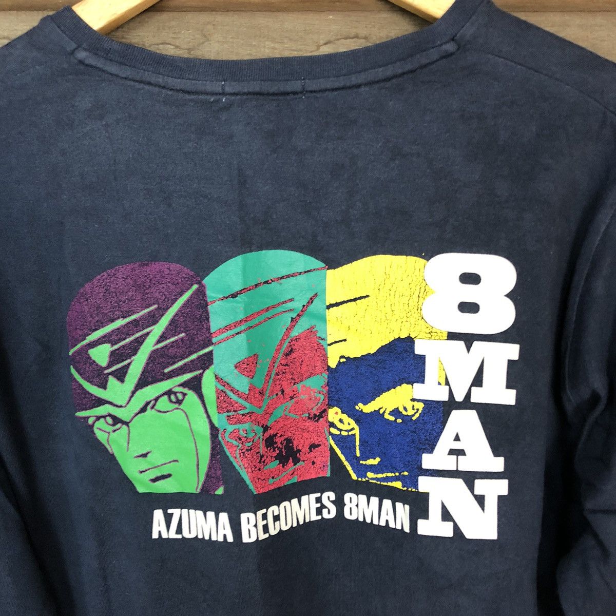 Anime × Uniqlo Azuma become 8 man Black Long Sleeve shirt #3514 Size US L / EU 52-54 / 3 - 2 Thumbnail