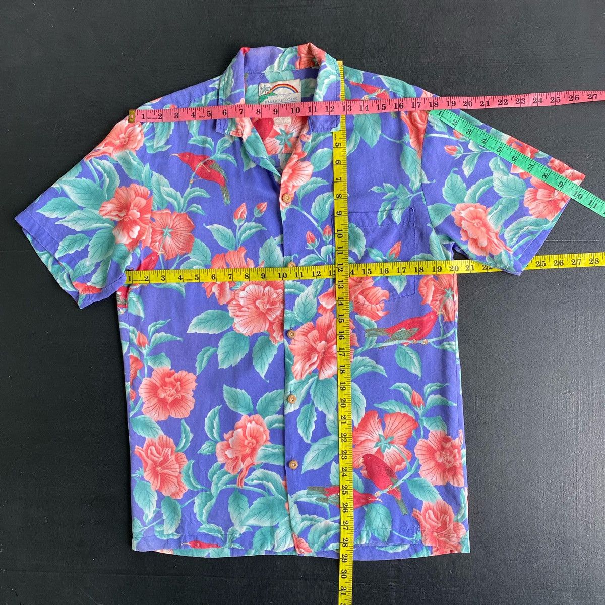 Other 💥Rare Vintage Hawaii Shirt Button Up Floral Motive Size US S / EU 44-46 / 1 - 12 Thumbnail