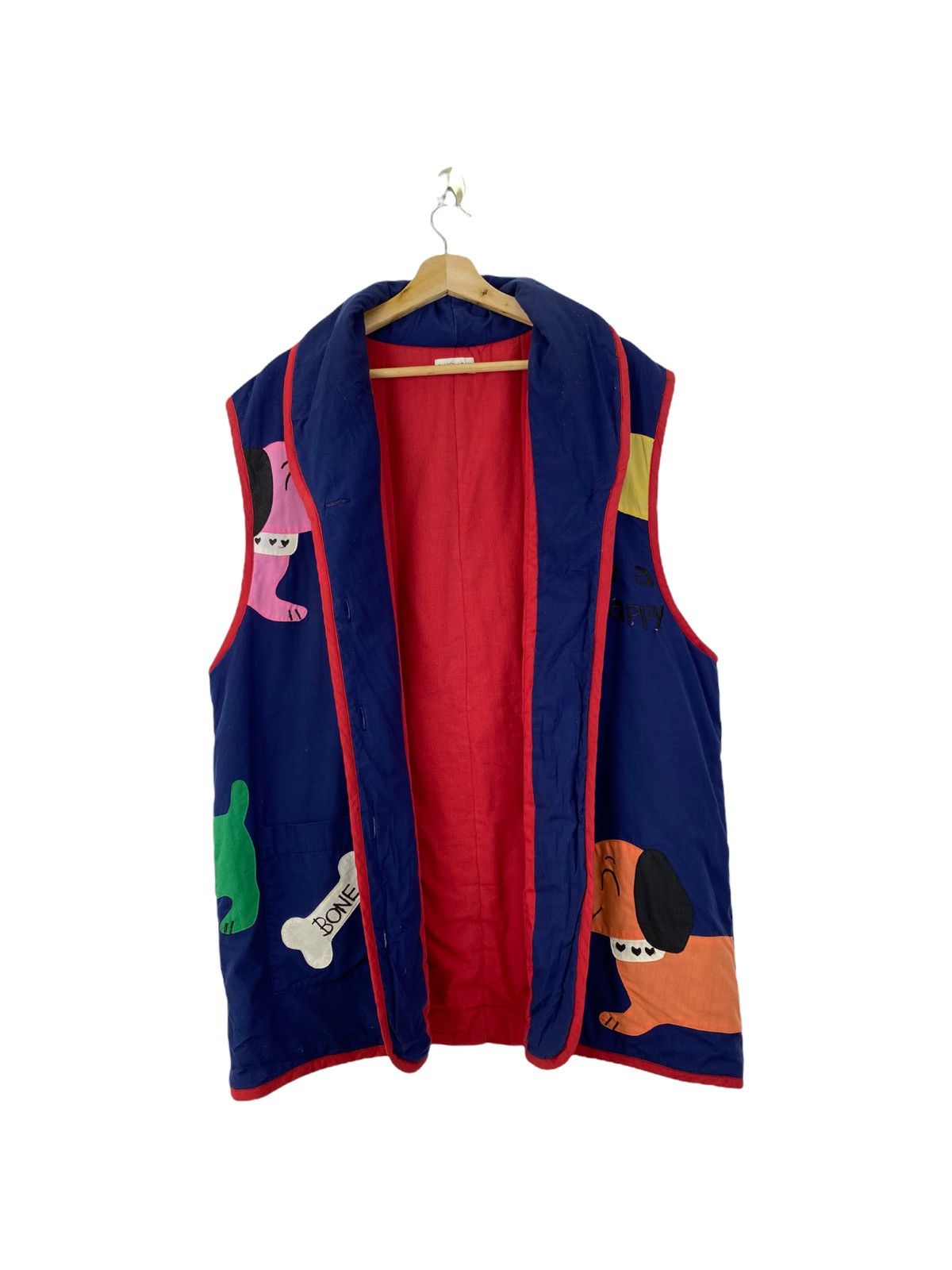 Handmade × Japanese Brand Sharon minky cotton vest nice design Size US M / EU 48-50 / 2 - 3 Thumbnail