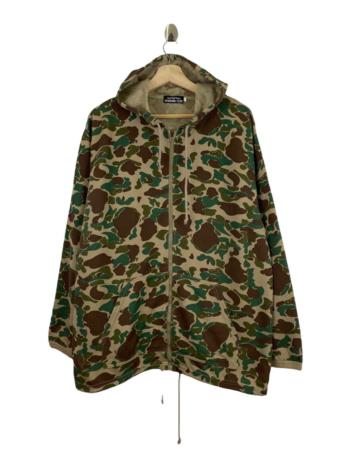 Japanese Brand NEW RORK CLUB CAMO ZIP UP HOODIES Size US L / EU 52-54 / 3 - 1 Thumbnail