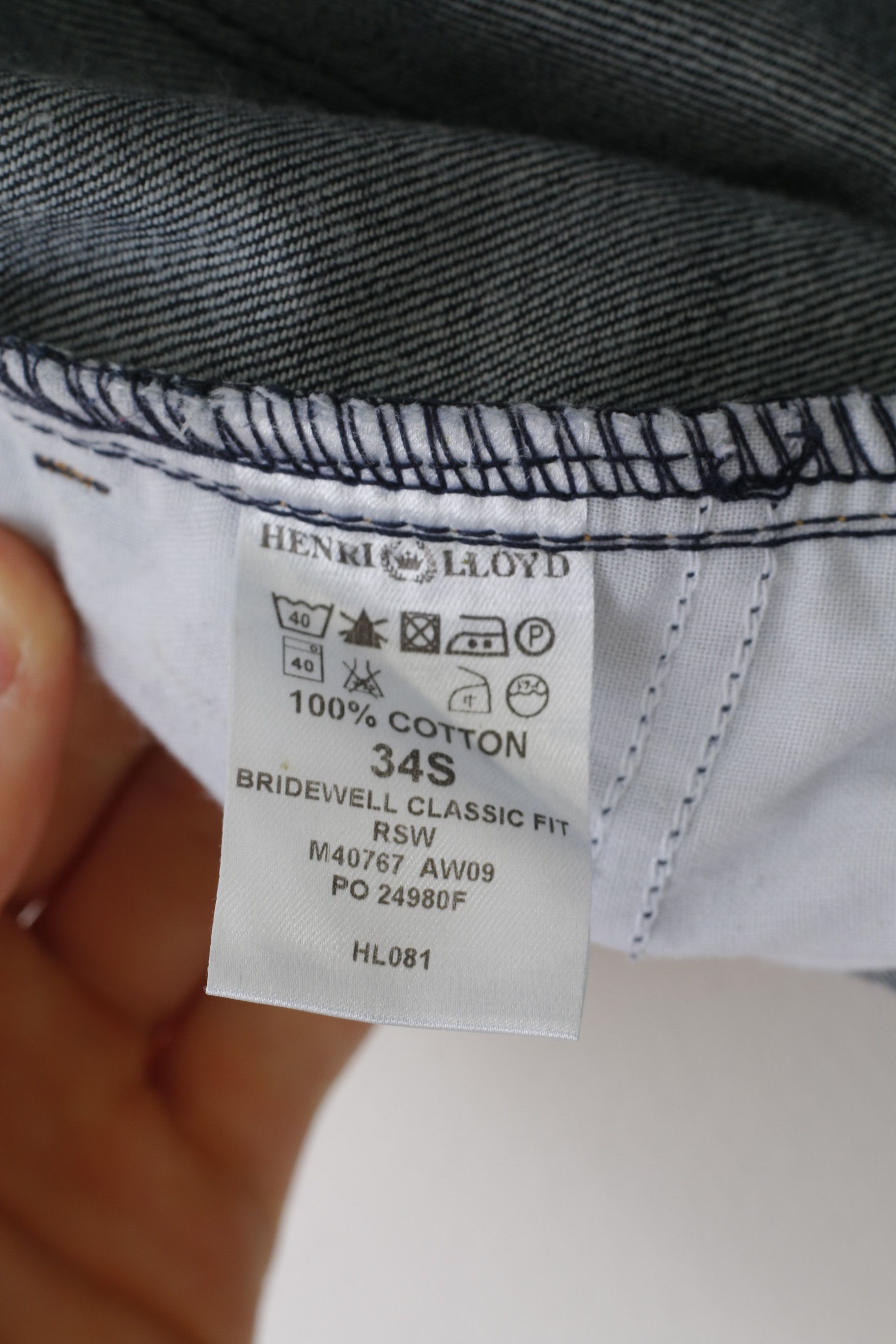 Henri Lloyd Henri Lloyd Men 34 Jeans Trousers Navy Bridewell 7913 Size US 34 / EU 50 - 5 Thumbnail