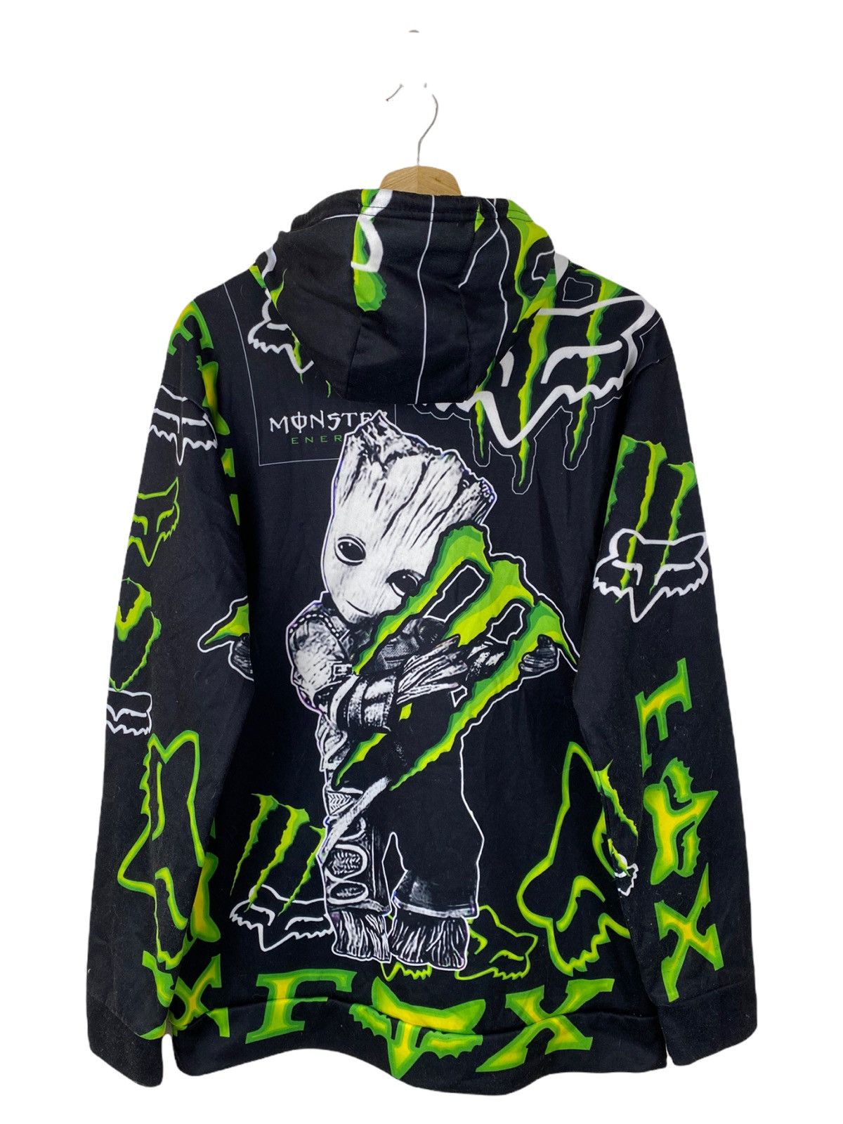 Fox Racing Fox monster energy marvel groot hoodies Size US XL / EU 56 / 4 - 4 Thumbnail