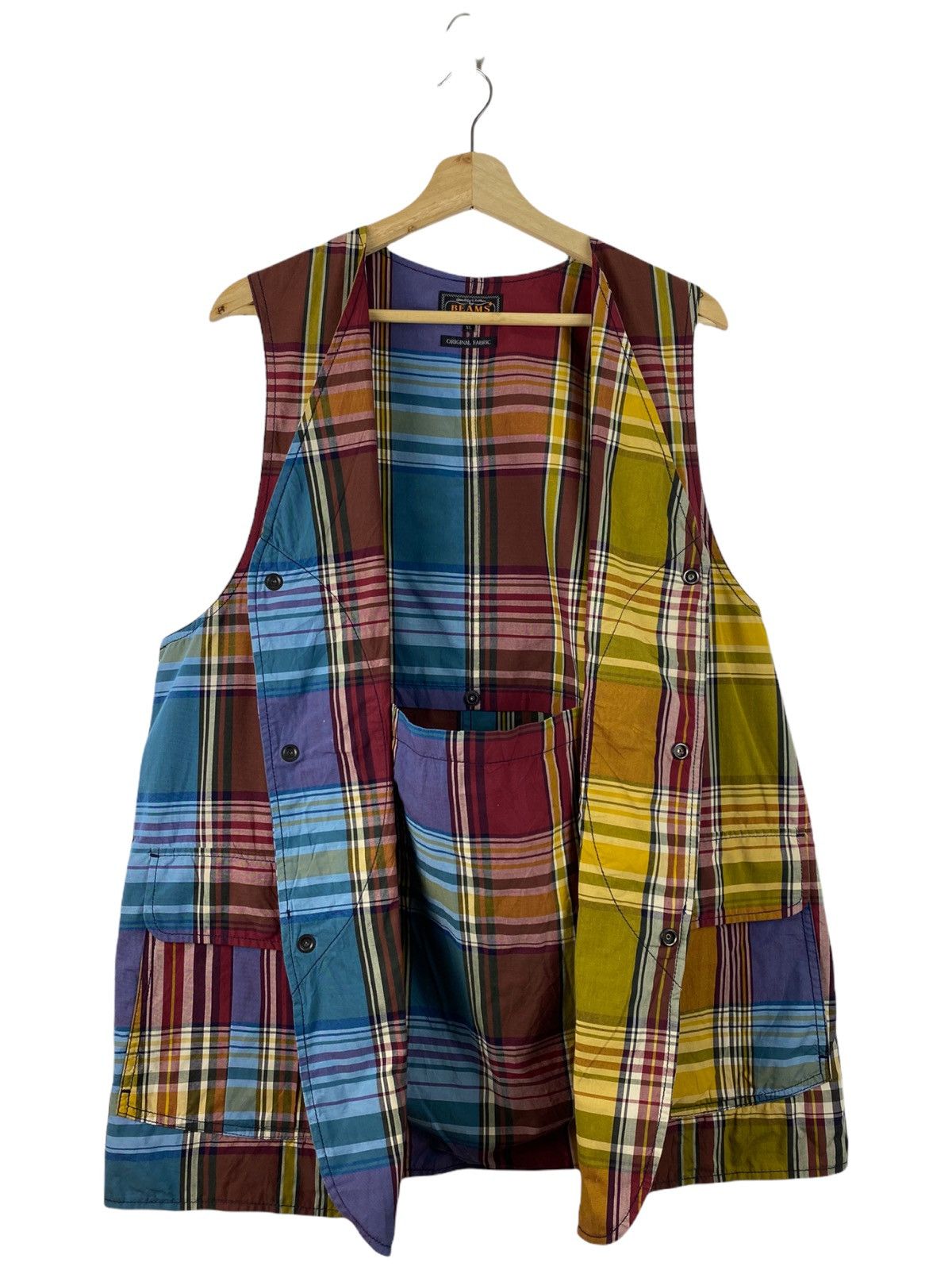 Beams Plus × Japanese Brand Beams Japan Men’s Tartan Cotton Vest Size US XL / EU 56 / 4 - 3 Thumbnail